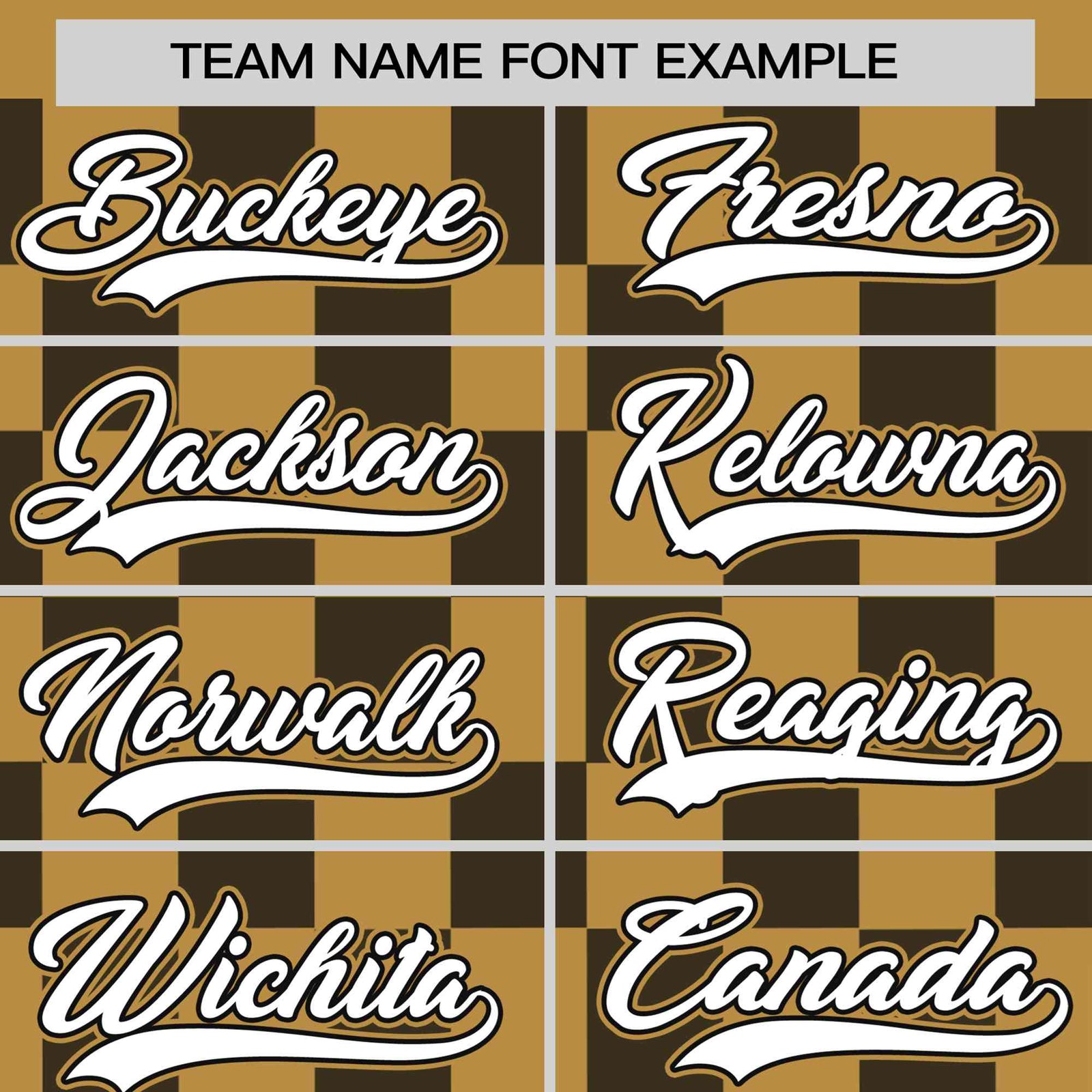 Custom Old Gold Black Crew neck Plaid Pattern Personalized Performance T-Shirt