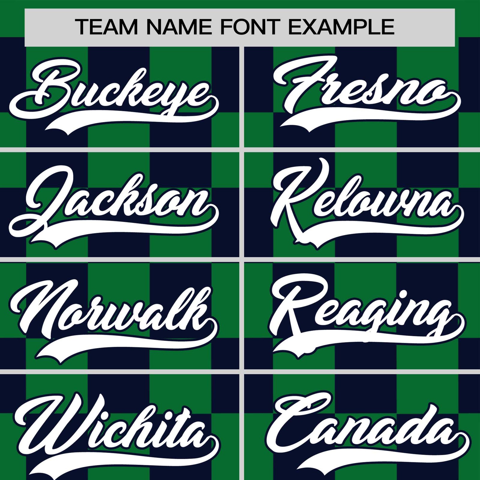 Custom Kelly Green Navy Crew neck Plaid Pattern Personalized Performance T-Shirt