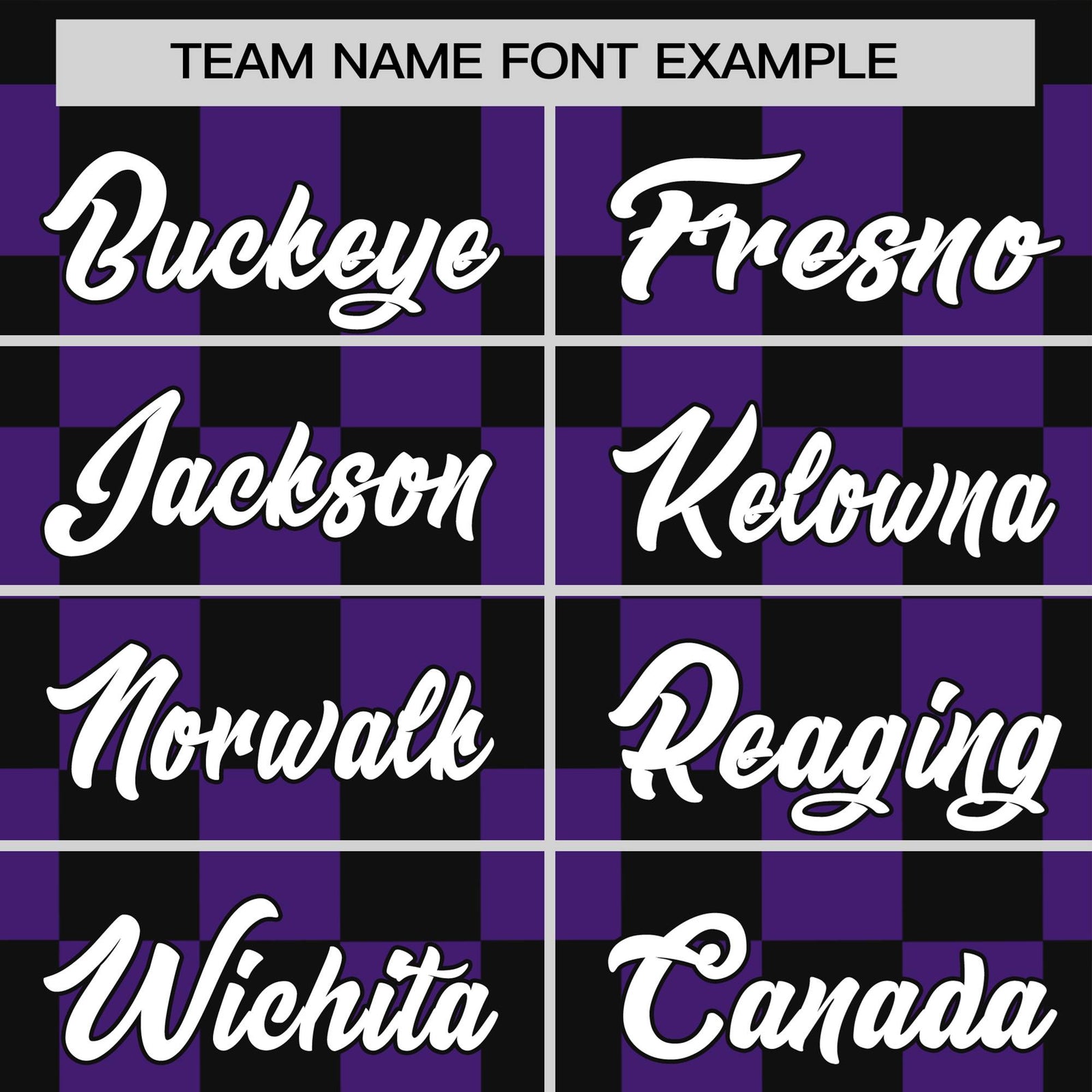 Custom Black Purple Crew neck Plaid Pattern Personalized Performance T-Shirt