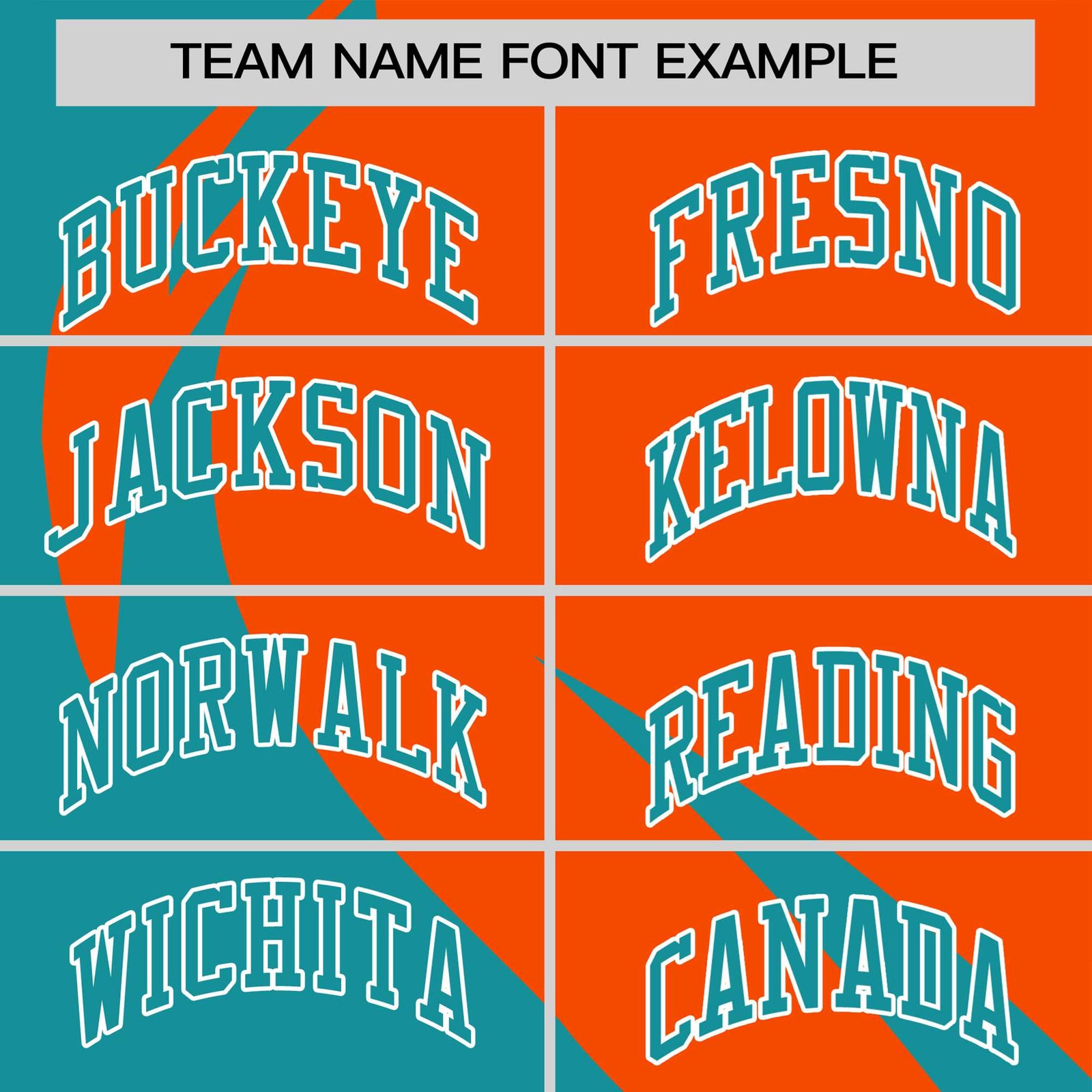 Custom Orange Aqua Personalized Slanting Lump Pattern Performance T-Shirt