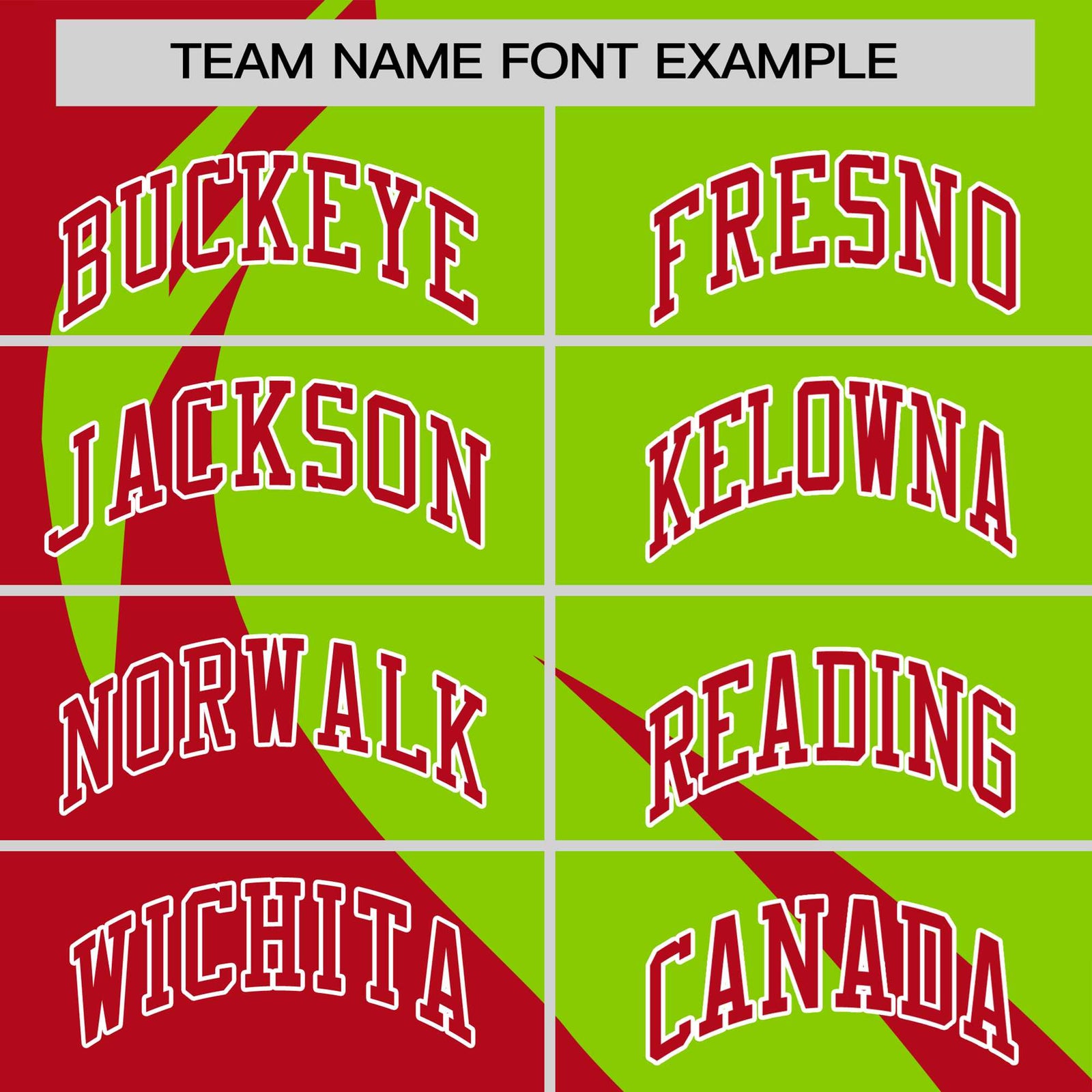 Custom Neon Green-Red Personalized Slanting Lump Pattern Performance T-Shirt