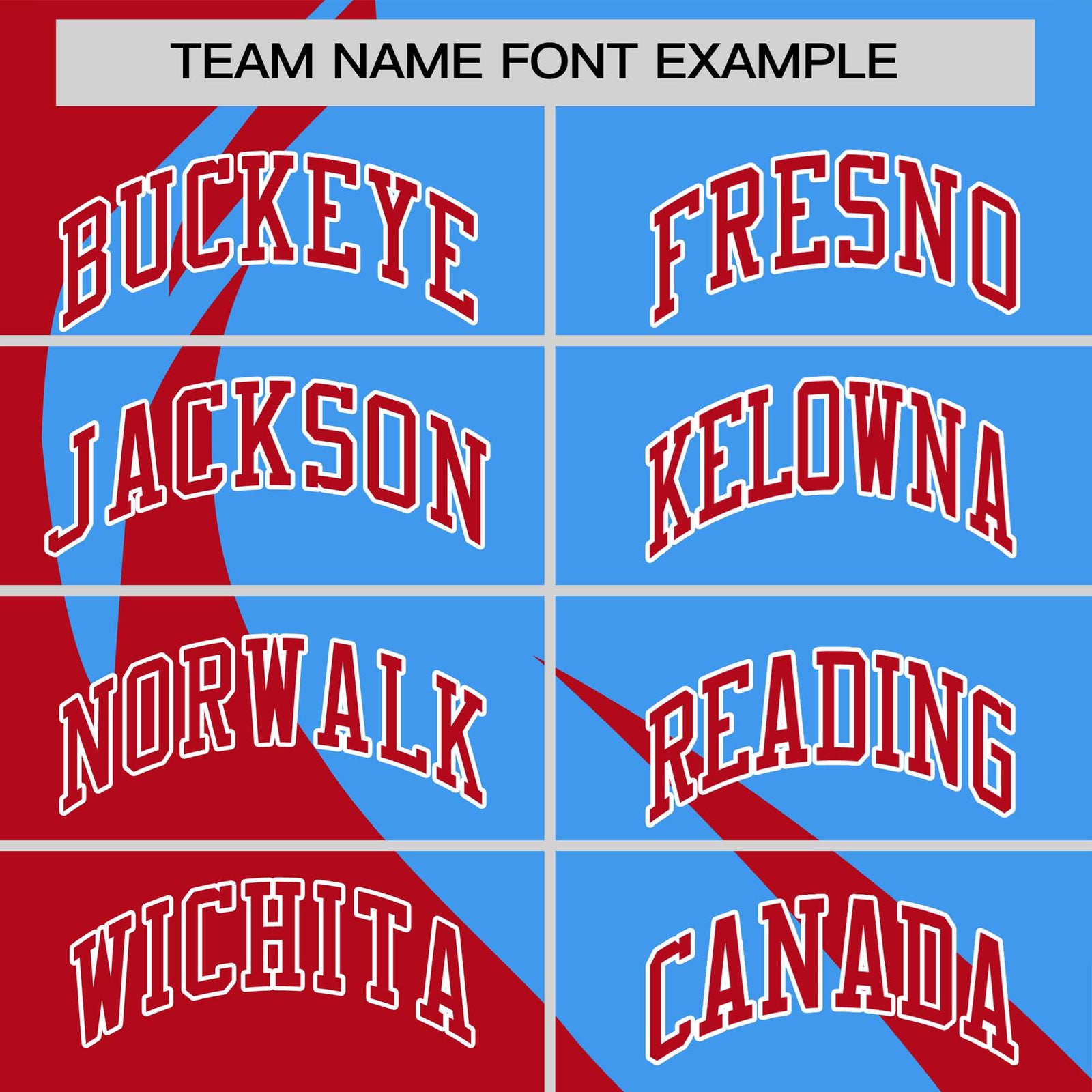 Custom Powder Blue-Red Personalized Slanting Lump Pattern Performance T-Shirt