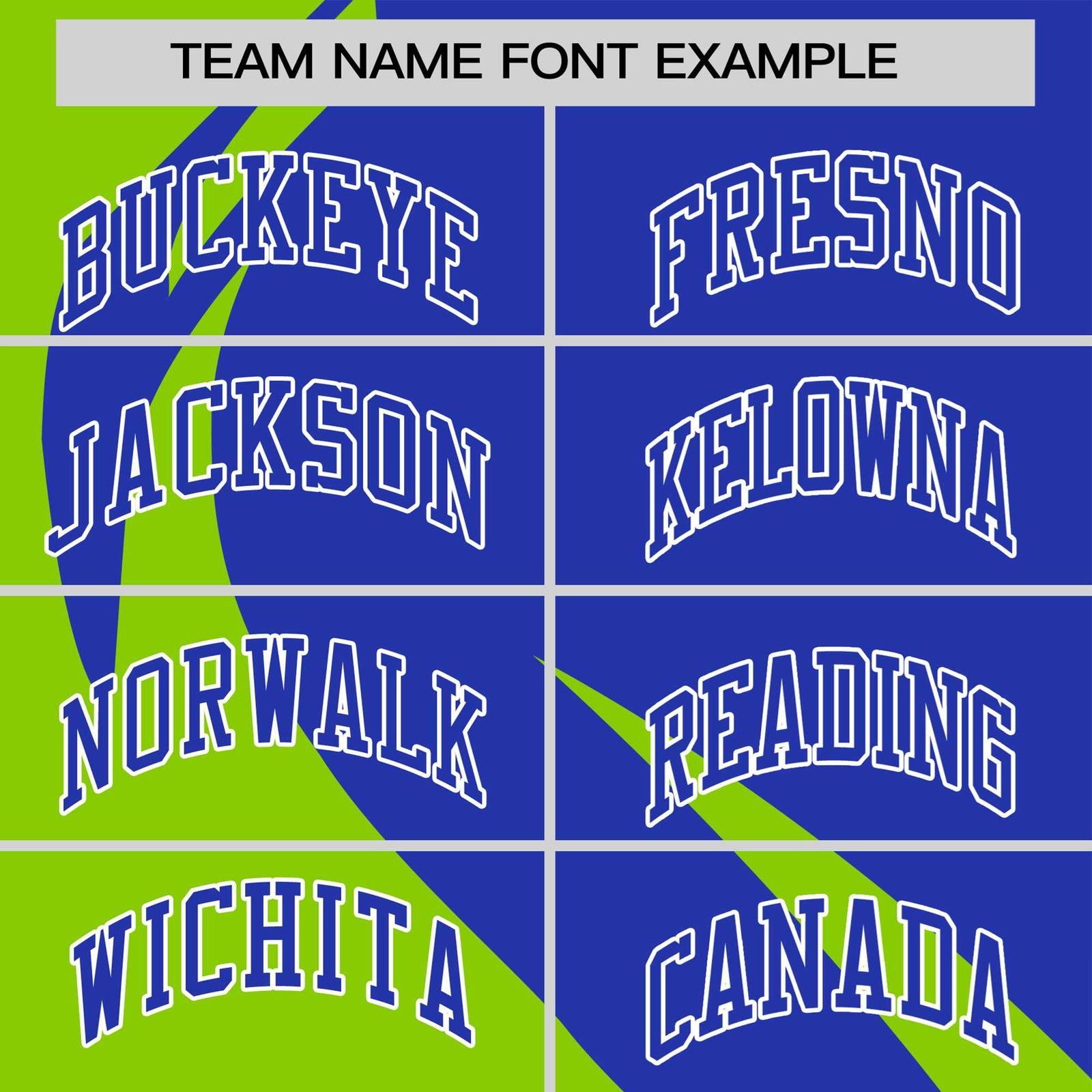 Custom Royal Blue-Neon Green Personalized Slanting Lump Pattern Performance T-Shirt