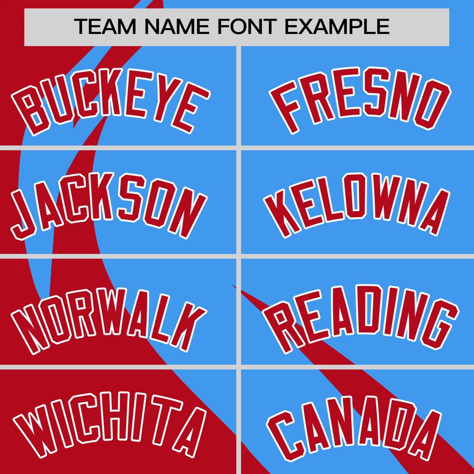 Custom Powder Blue-Red Personalized Slanting Lump Pattern Performance T-Shirt