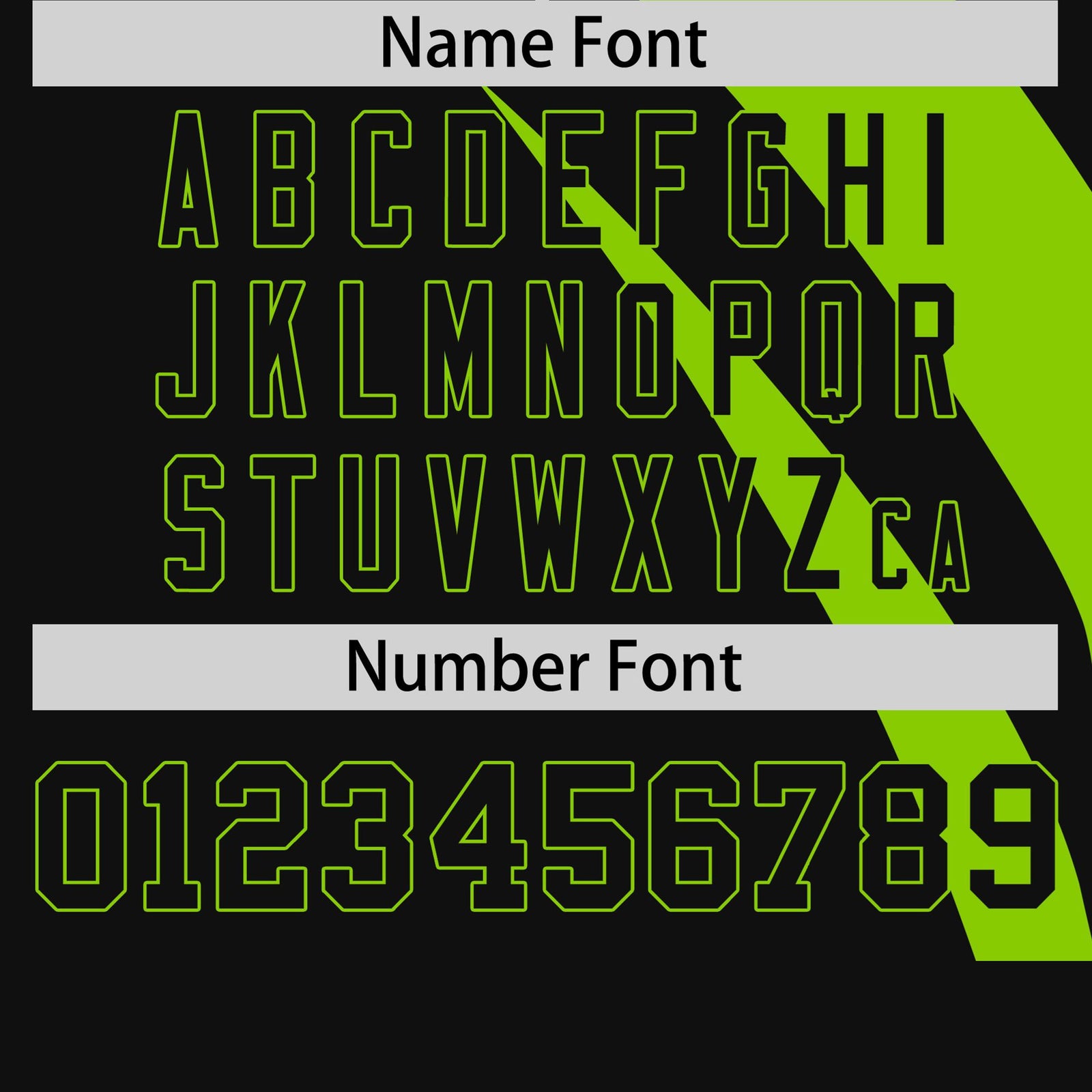 Custom Neon Green-Black Personalized Slanting Lump Pattern Performance T-Shirt