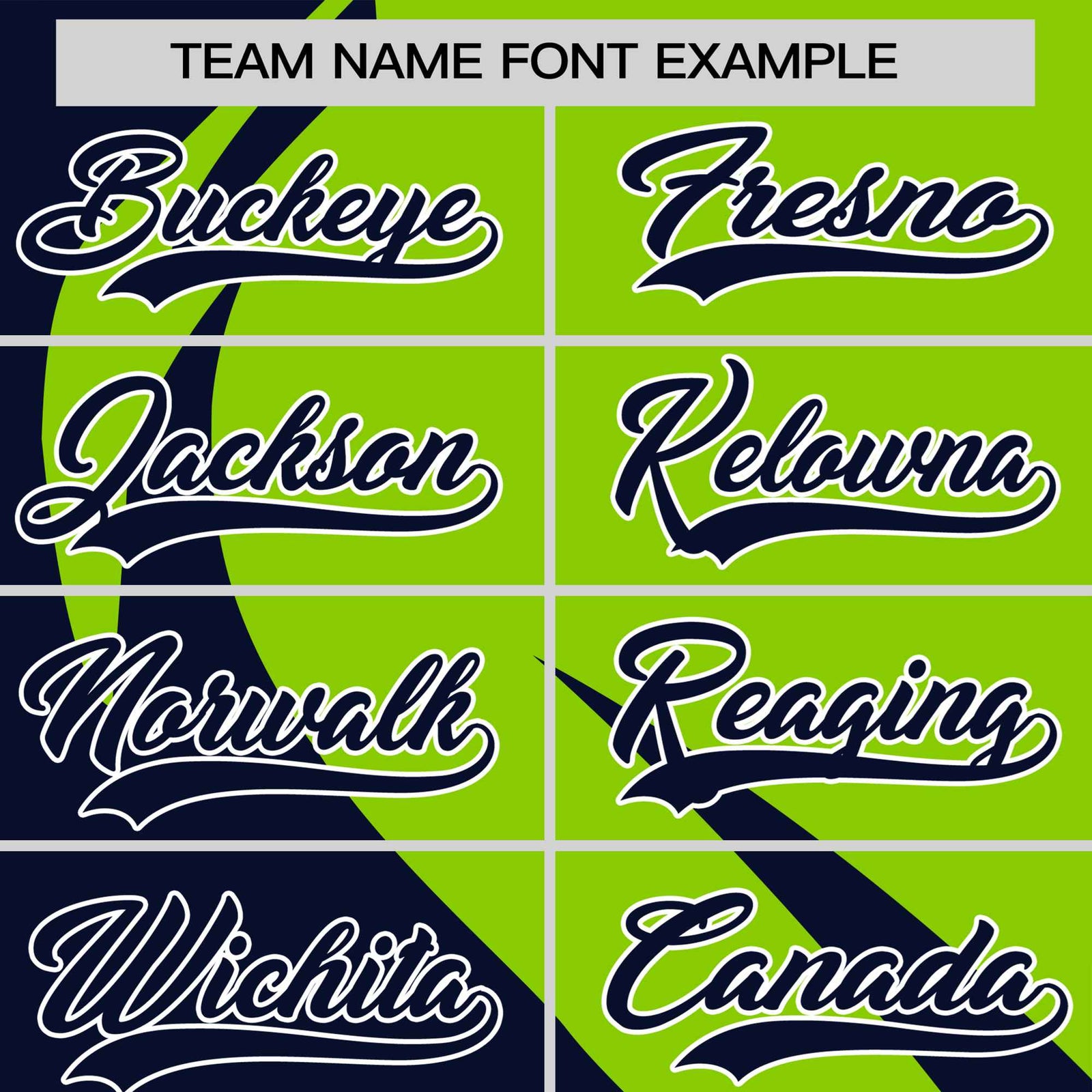 Custom Neon Green-Navy Personalized Slanting Lump Pattern Performance T-Shirt