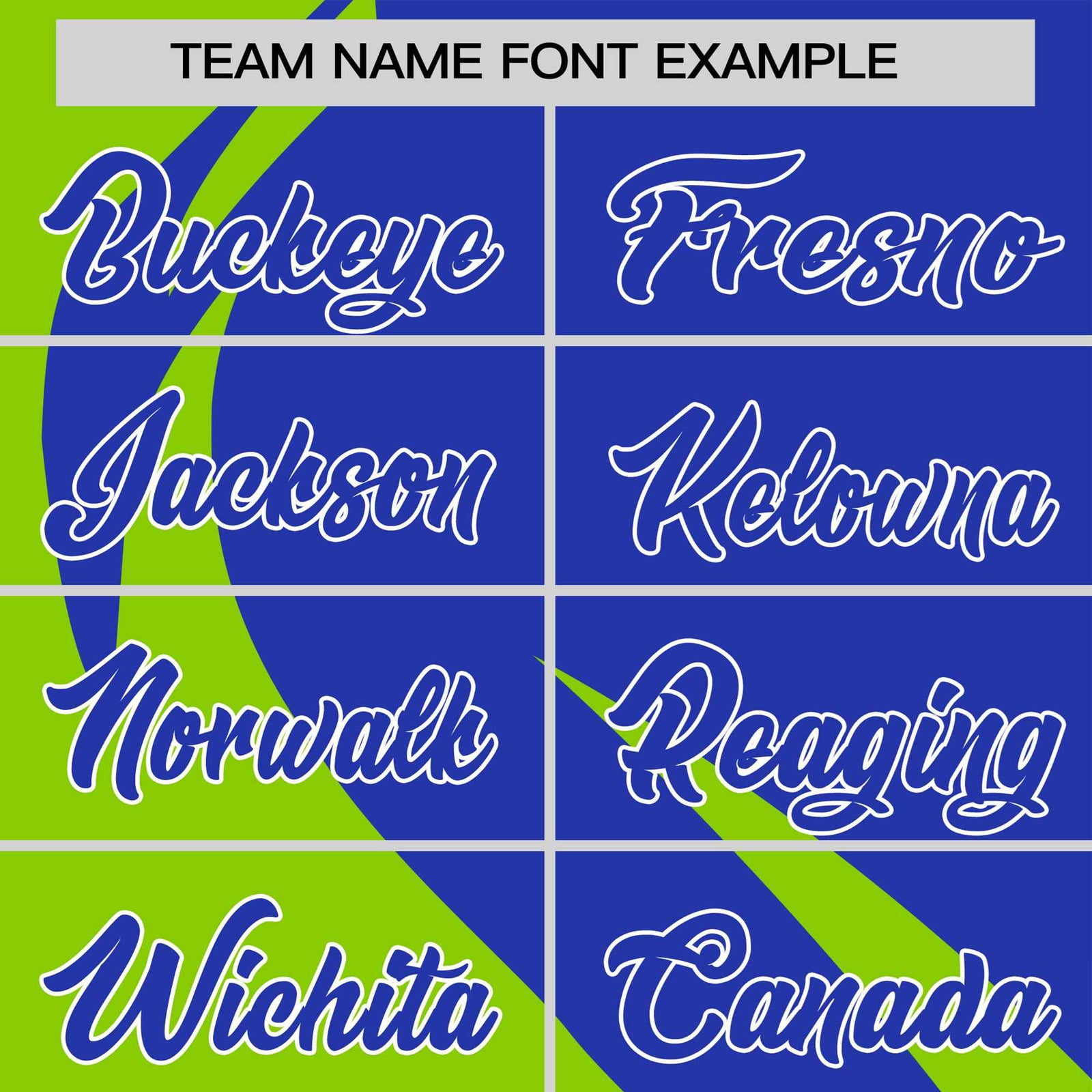 Custom Royal Blue-Neon Green Personalized Slanting Lump Pattern Performance T-Shirt