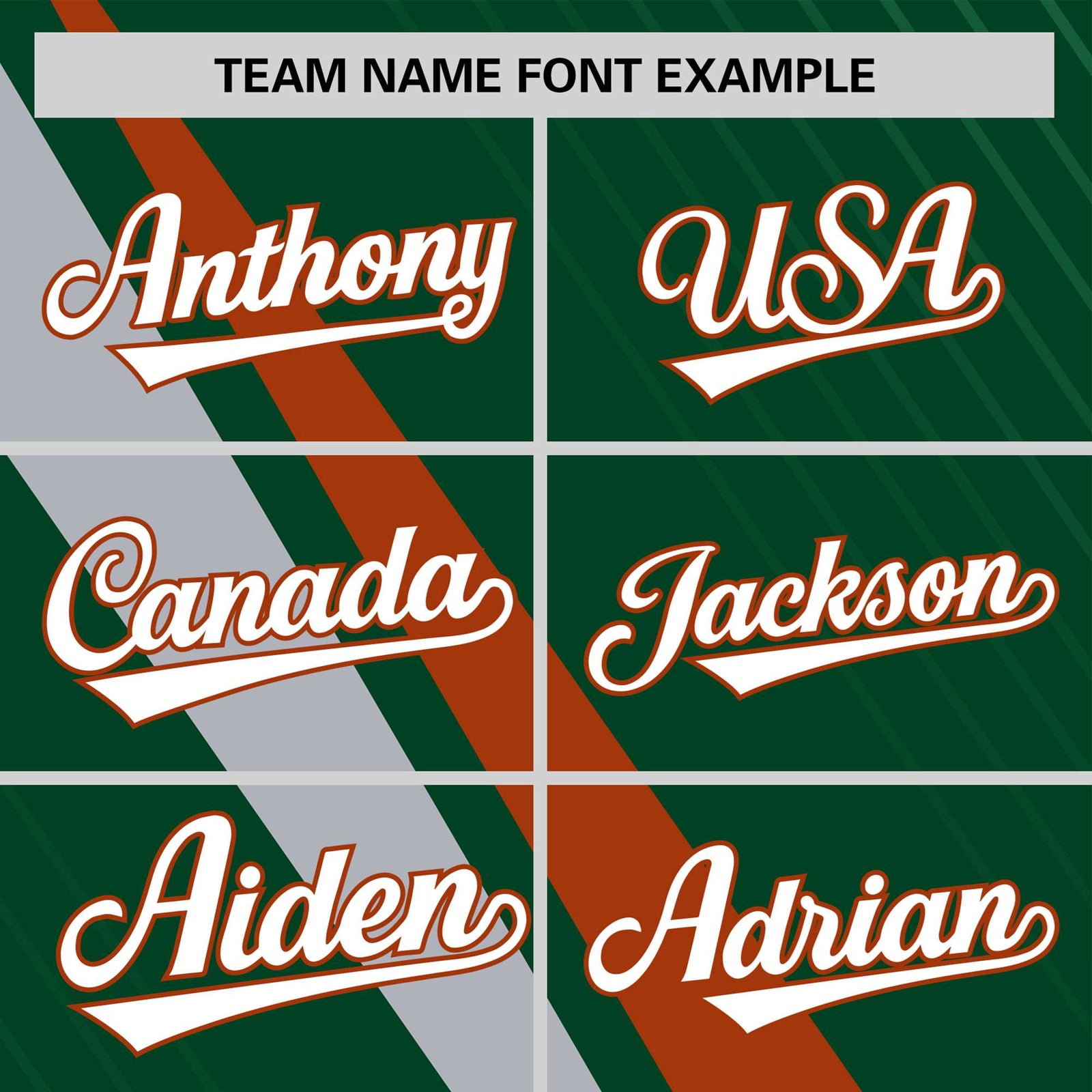 Custom Green Texas Orange-Gray Personalized Slash Pattern Performance T-Shirt