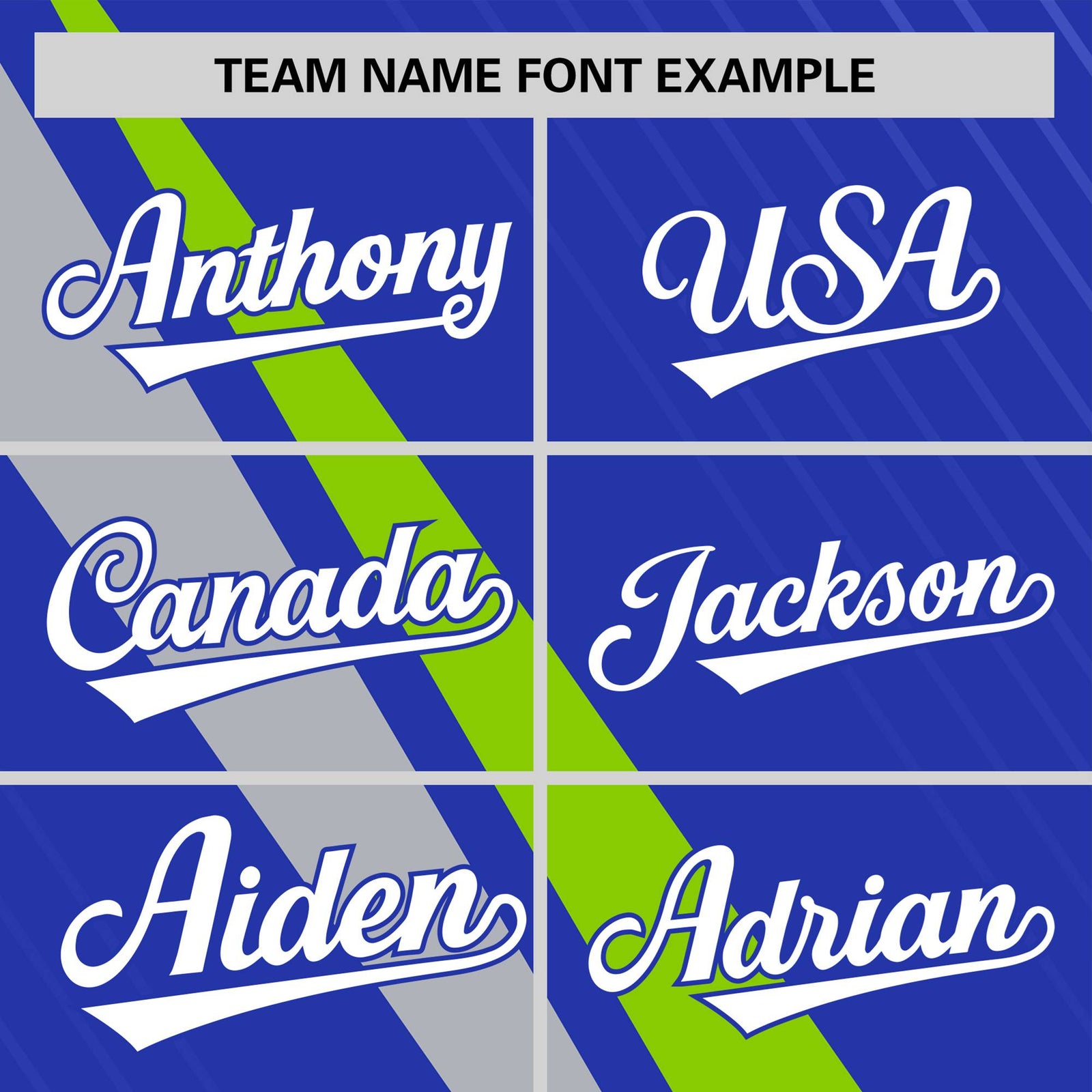 Custom Royal Blue-Neon Green Gray Personalized Slash Pattern Performance T-Shirt