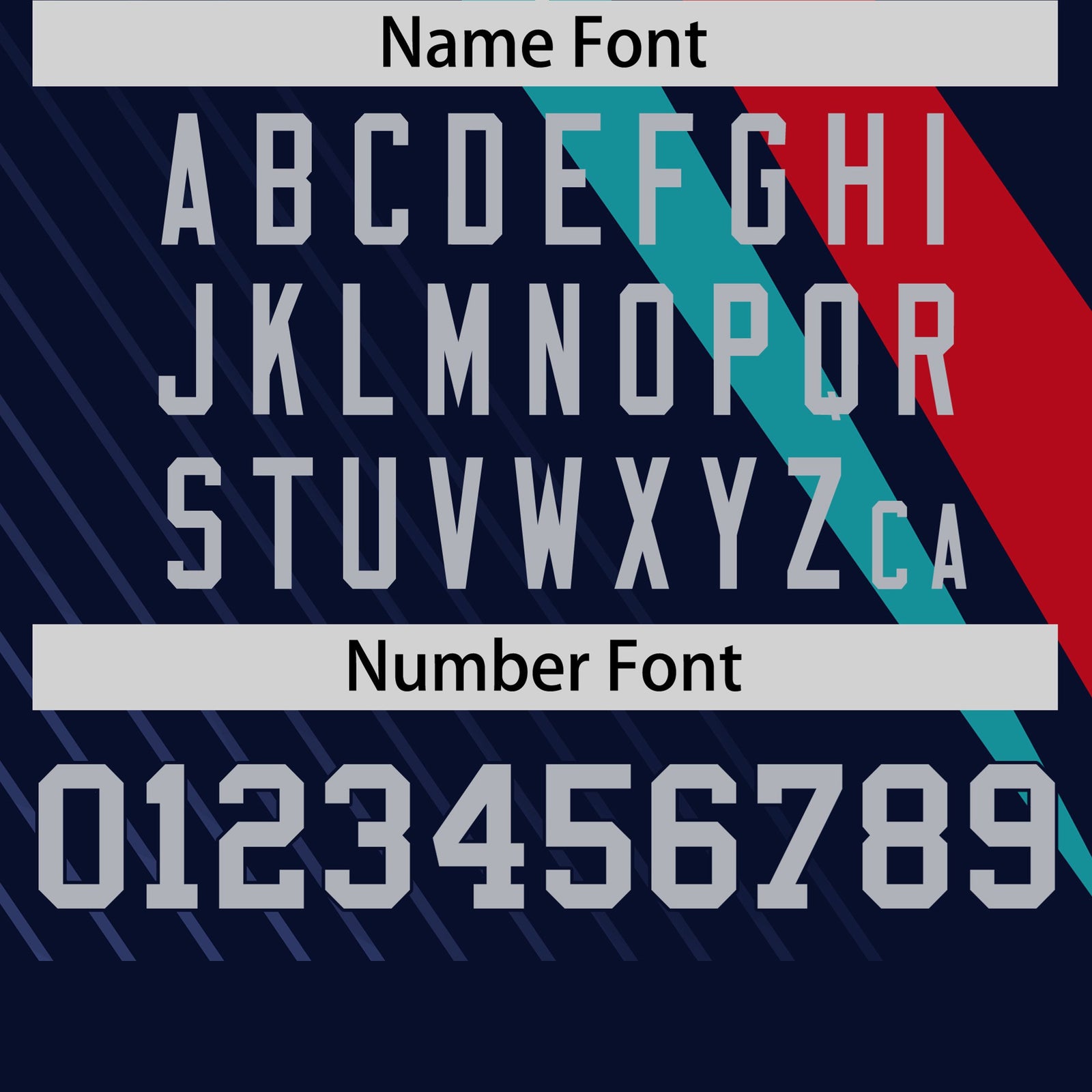 Custom Navy Red-Aqua Personalized Slash Pattern Performance T-Shirt