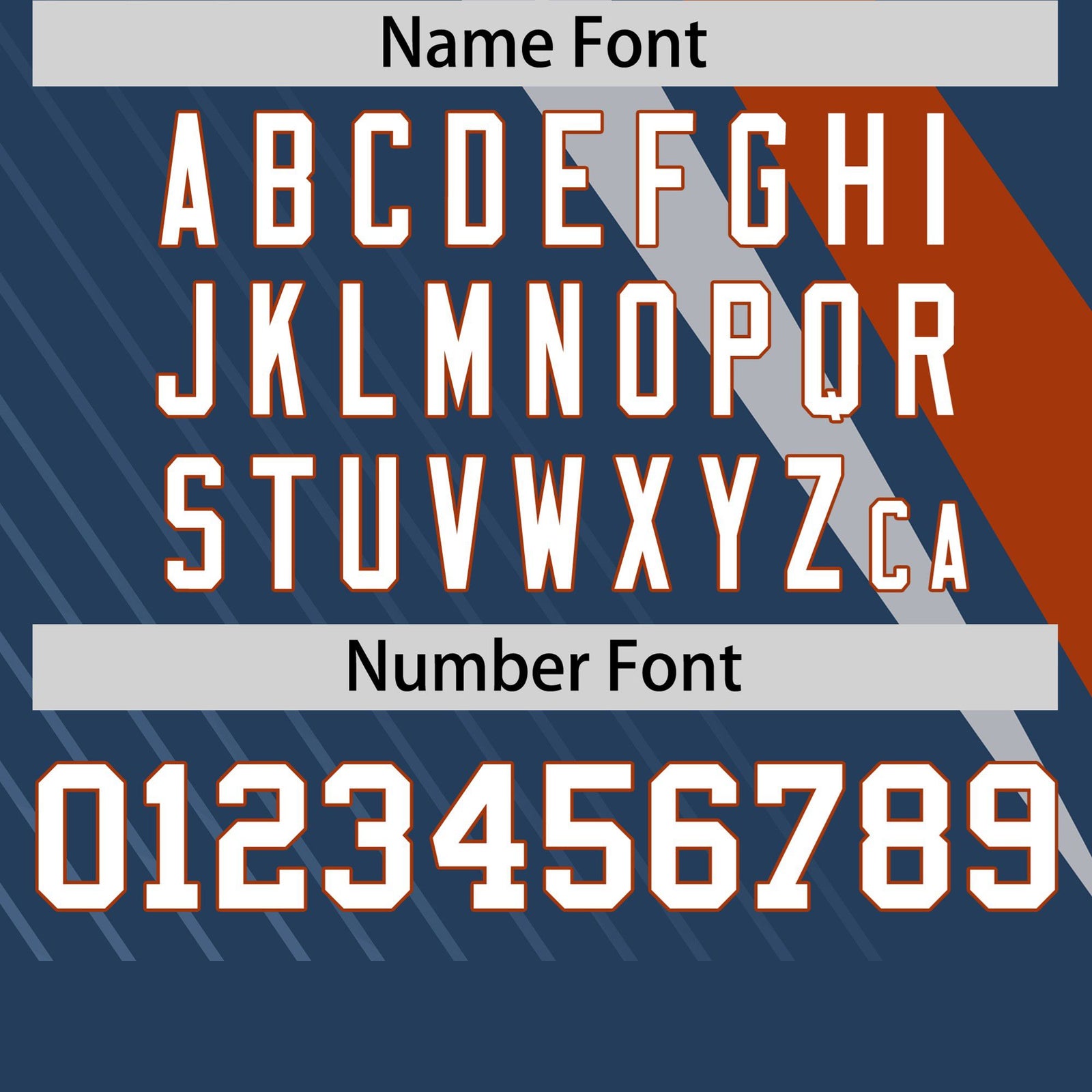 Custom Midnight Blue-Texas Orange Gray Personalized Slash Pattern Performance T-Shirt