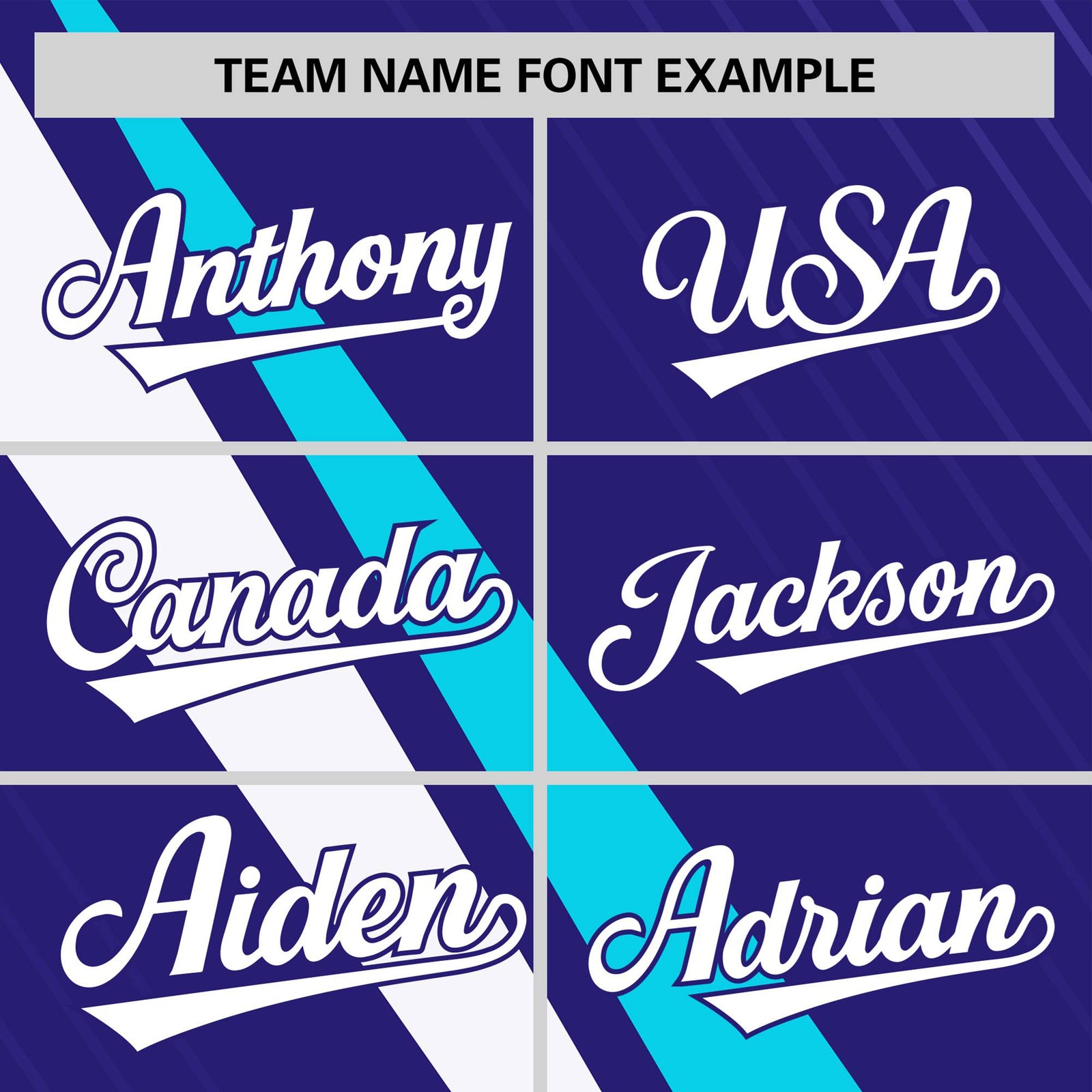 Custom Purple White-Powder Blue Personalized Slash Pattern Performance T-Shirt