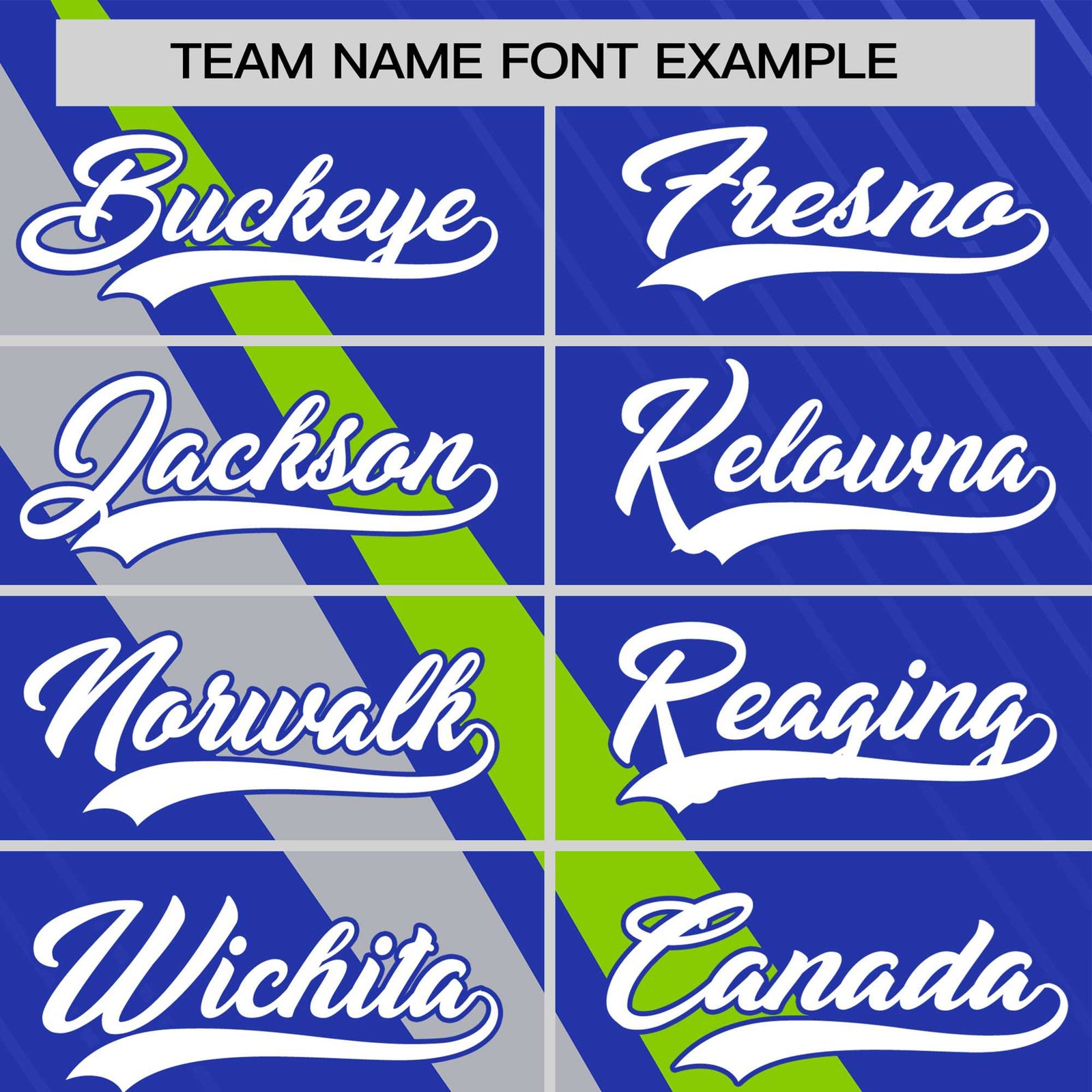 Custom Royal Blue-Neon Green Gray Personalized Slash Pattern Performance T-Shirt