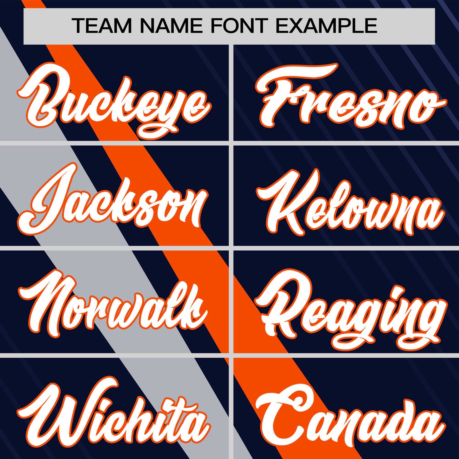 Custom Navy Orange-Gray Personalized Slash Pattern Performance T-Shirt