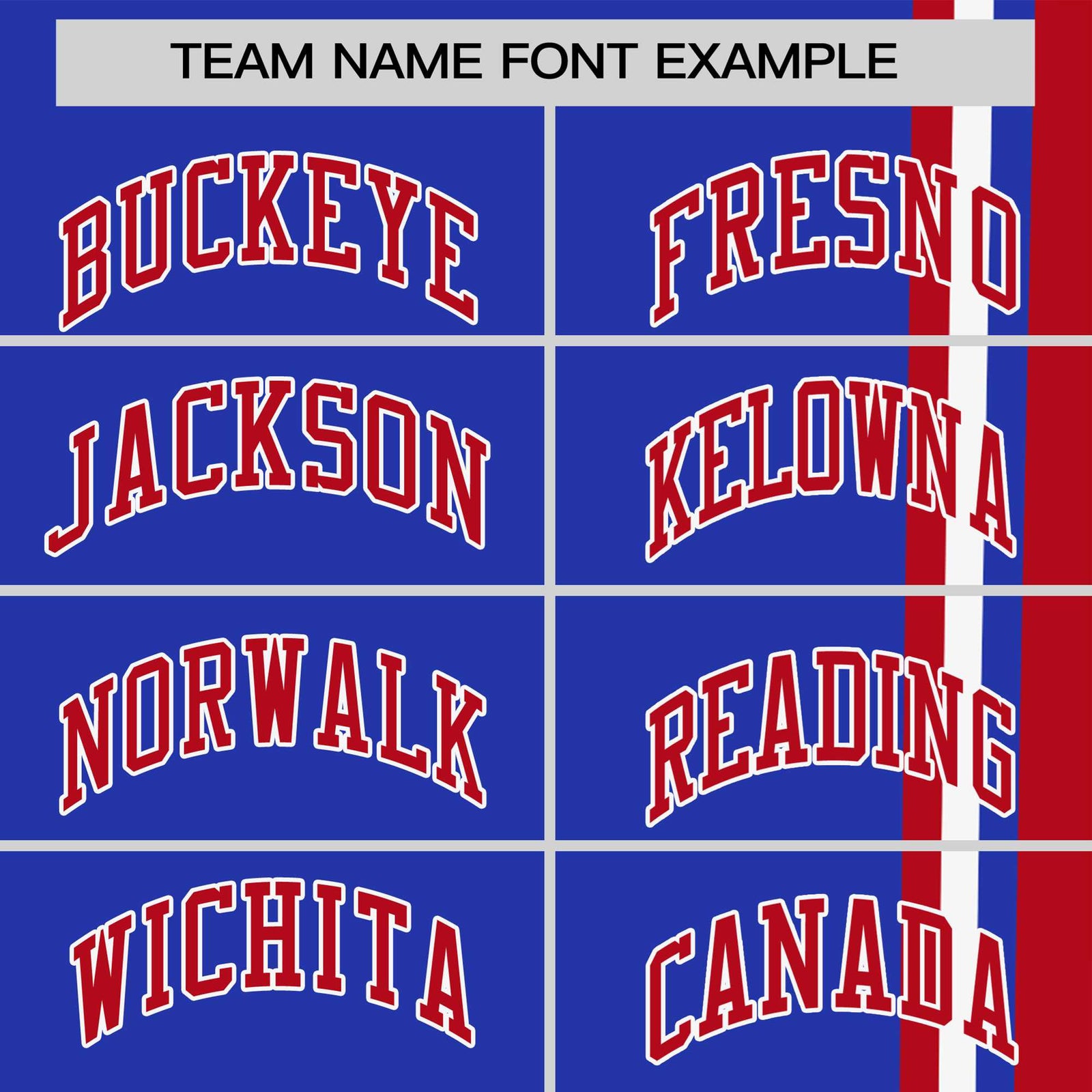 Custom Royal Blue Red-White Crew neck Color Contrast Design T-Shirts