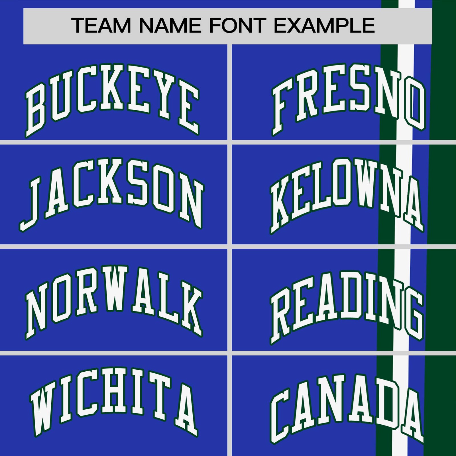 Custom Royal Blue Green-White Crew neck Color Contrast Design T-Shirts