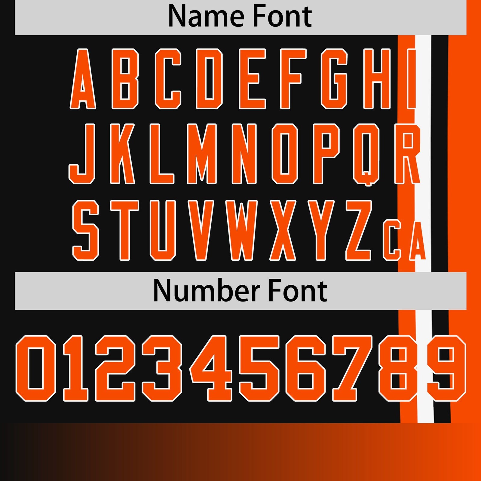 Custom Black Orange-White Crew neck Color Contrast Design T-Shirts