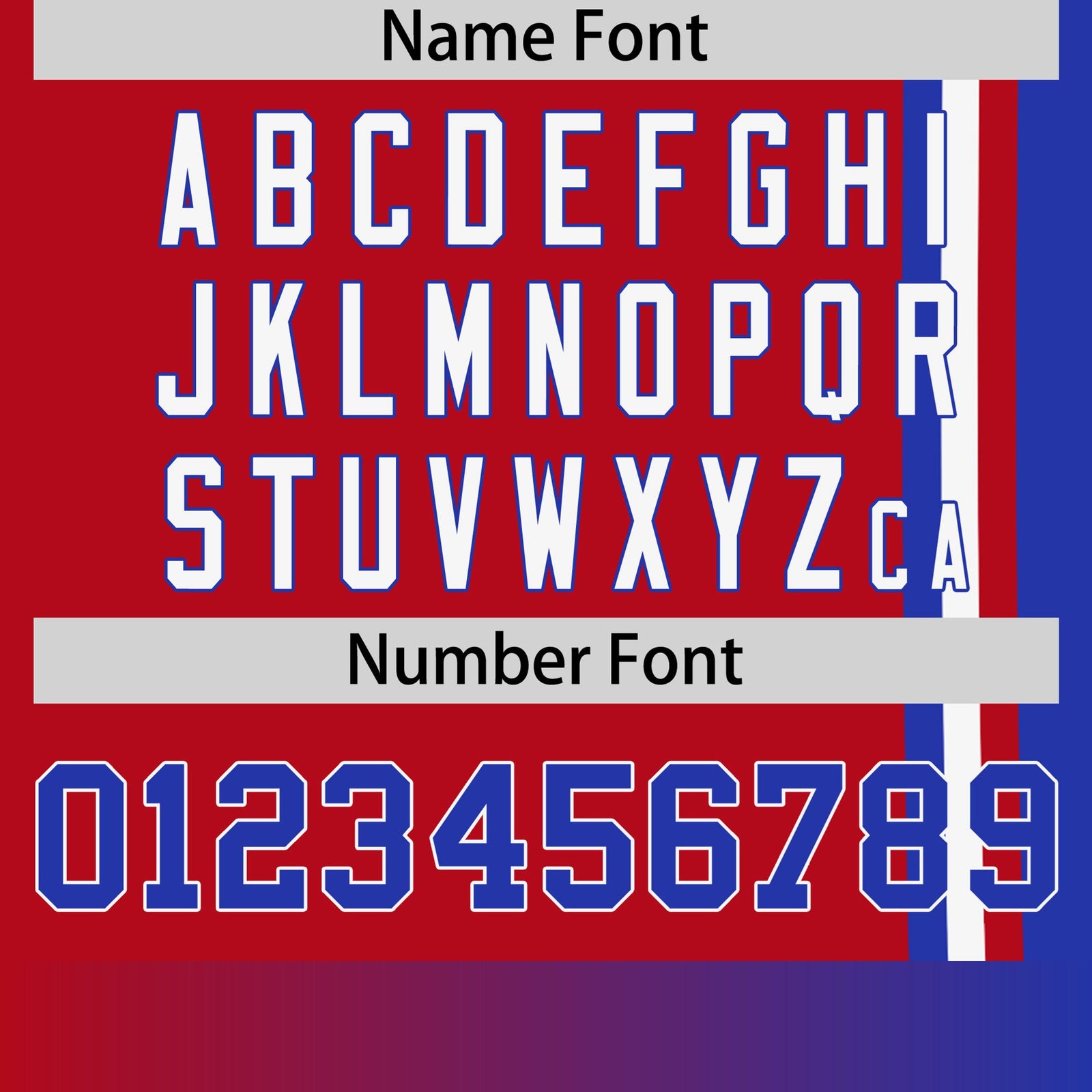 Custom Red Royal Blue-White Crew neck Color Contrast Design T-Shirts