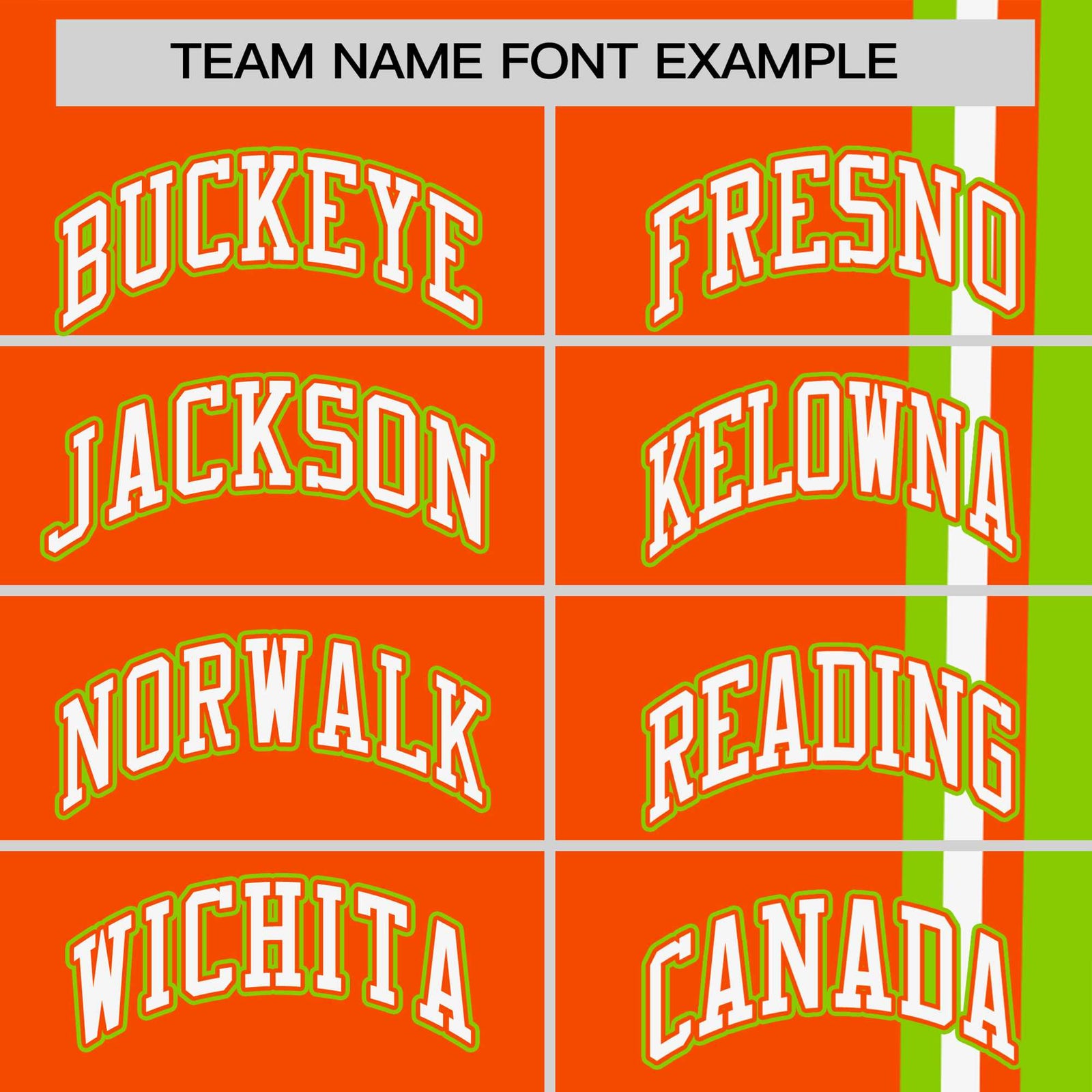 Custom Orange Neon Green-White Crew neck Color Contrast Design T-Shirts