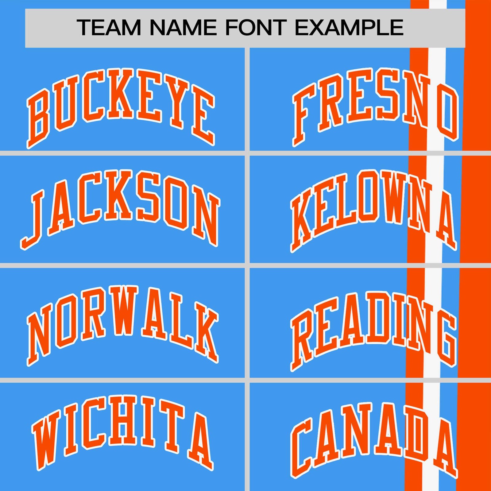 Custom Powder Blue Orange-White Crew neck Color Contrast Design T-Shirts