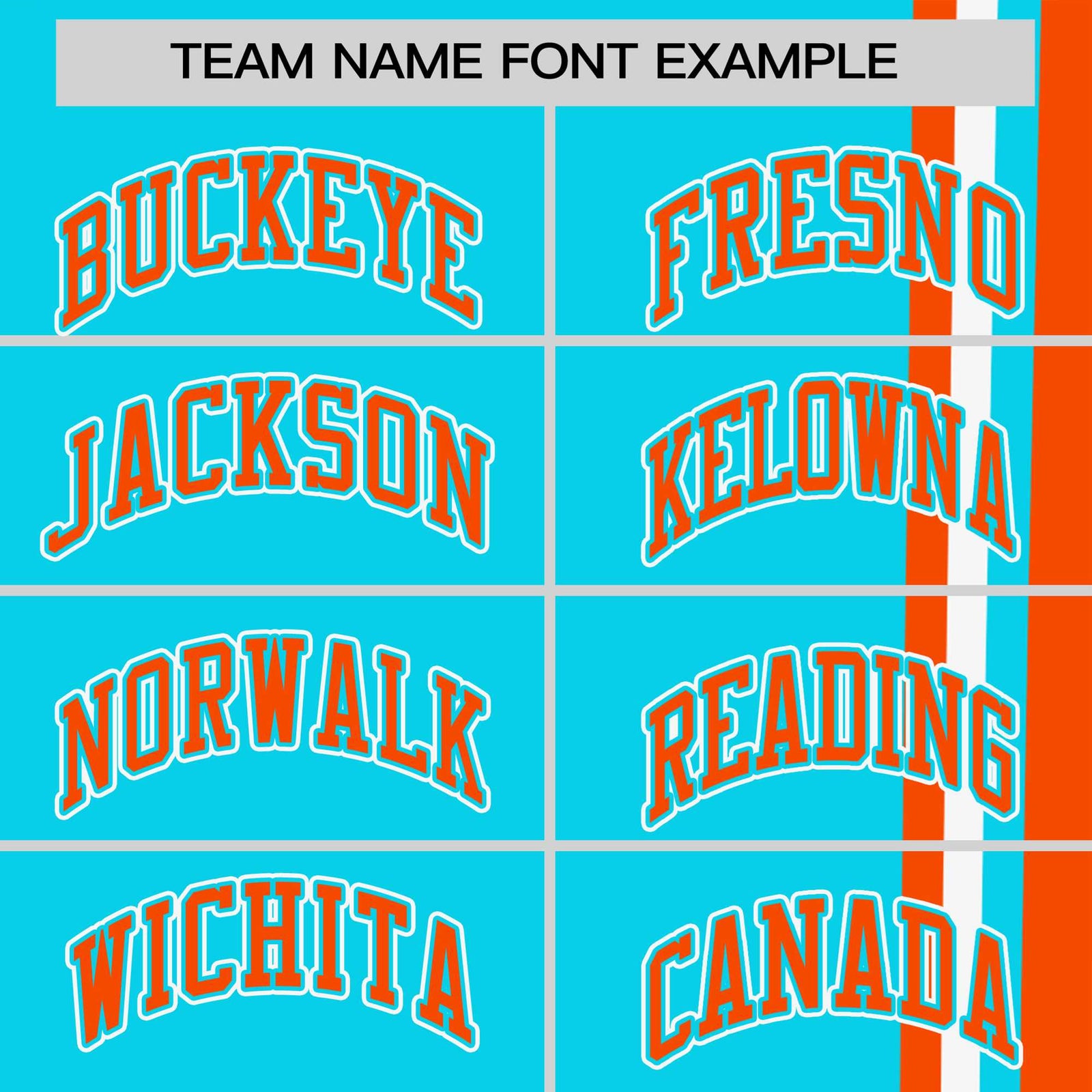 Custom Sky Blue Orange-White Crew neck Color Contrast Design T-Shirts