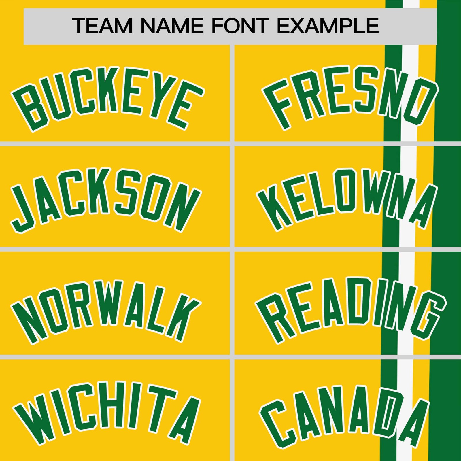 Custom Gold-01 Kelly Green-White Crew neck Color Contrast Design T-Shirts