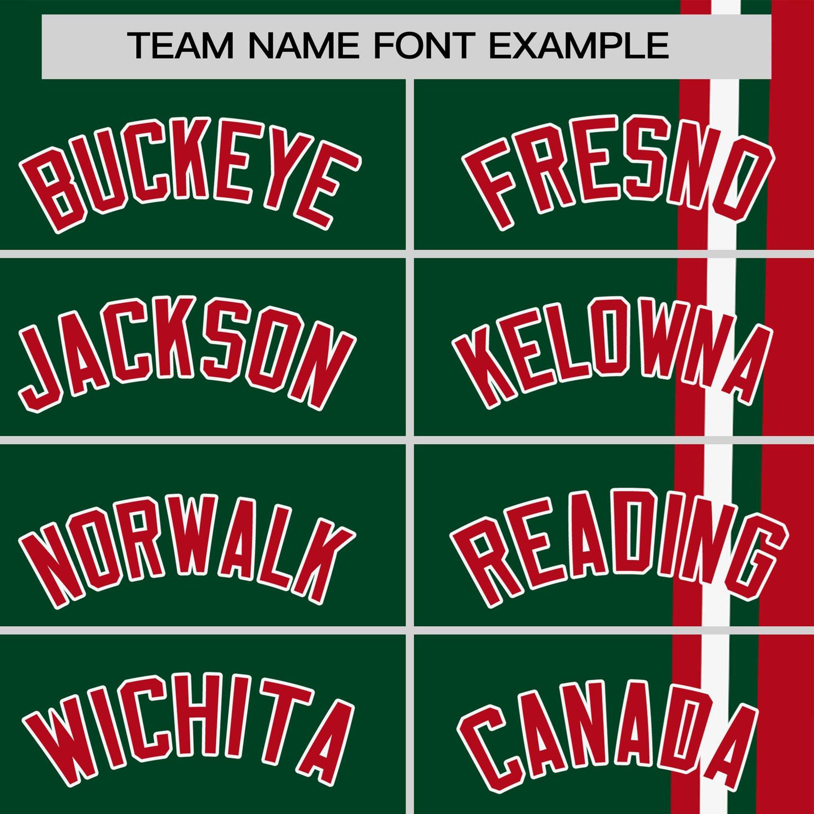 Custom Green Red-White Crew neck Color Contrast Design T-Shirts