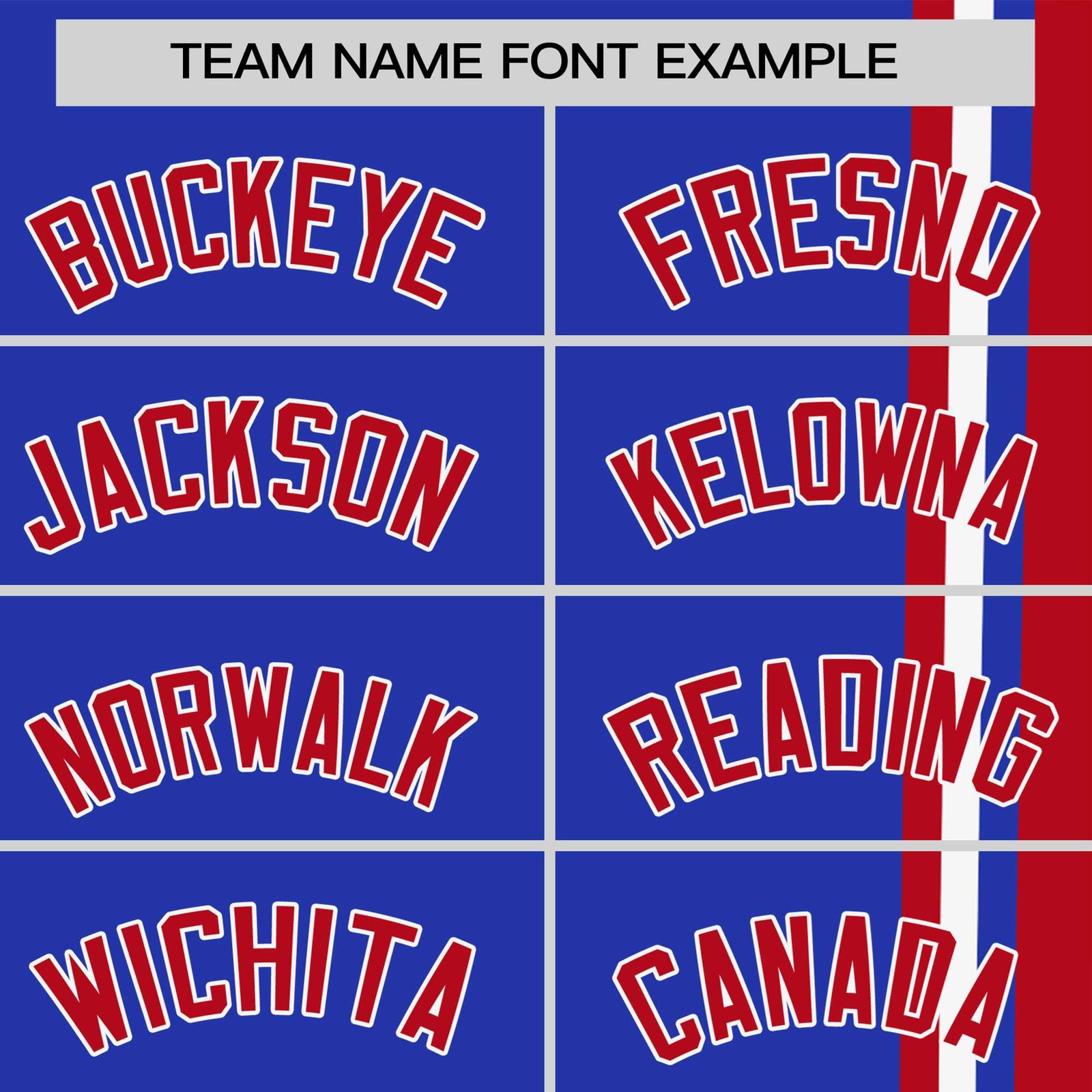 Custom Royal Blue Red-White Crew neck Color Contrast Design T-Shirts