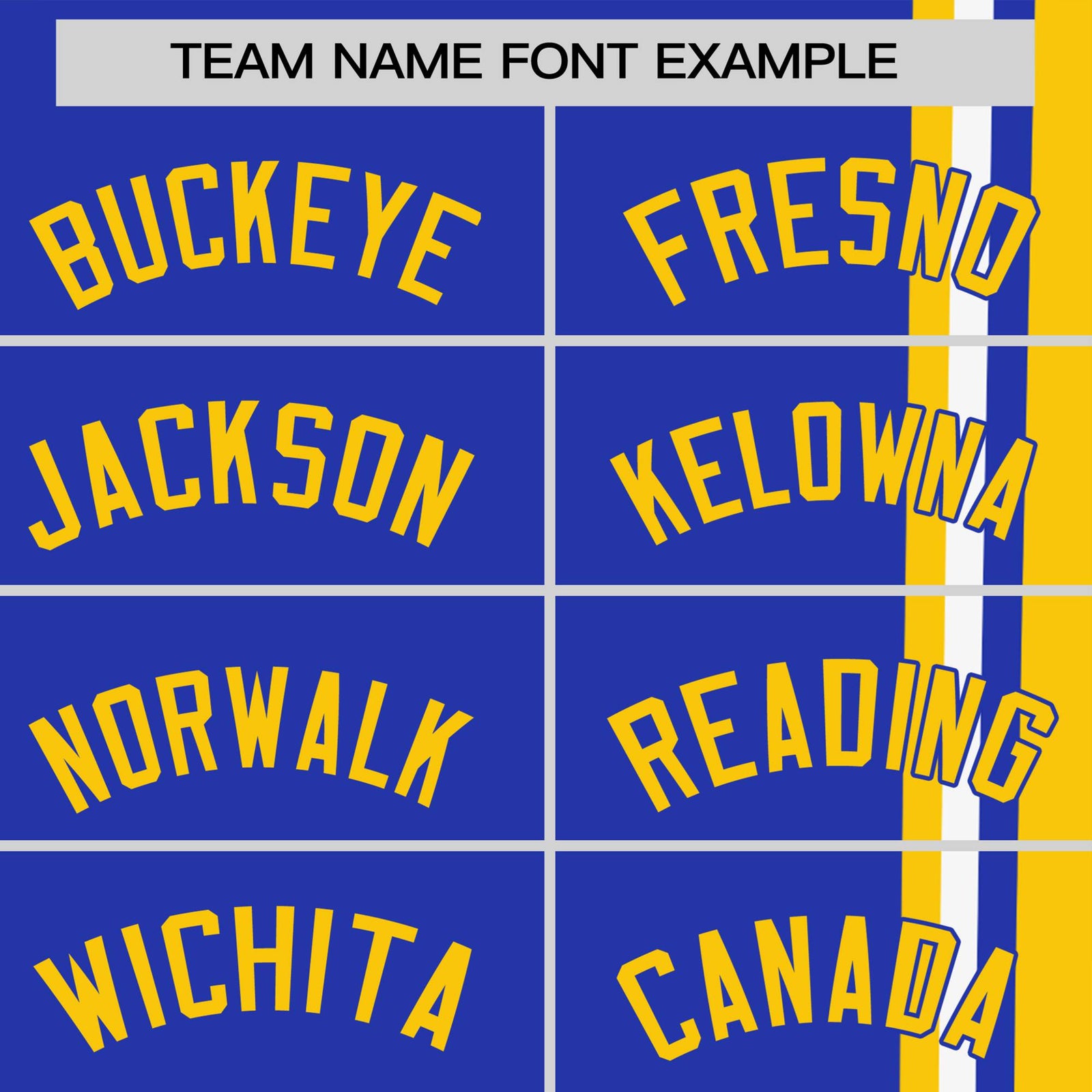 Custom Royal Blue Gold-01 White Crew neck Color Contrast Design T-Shirts