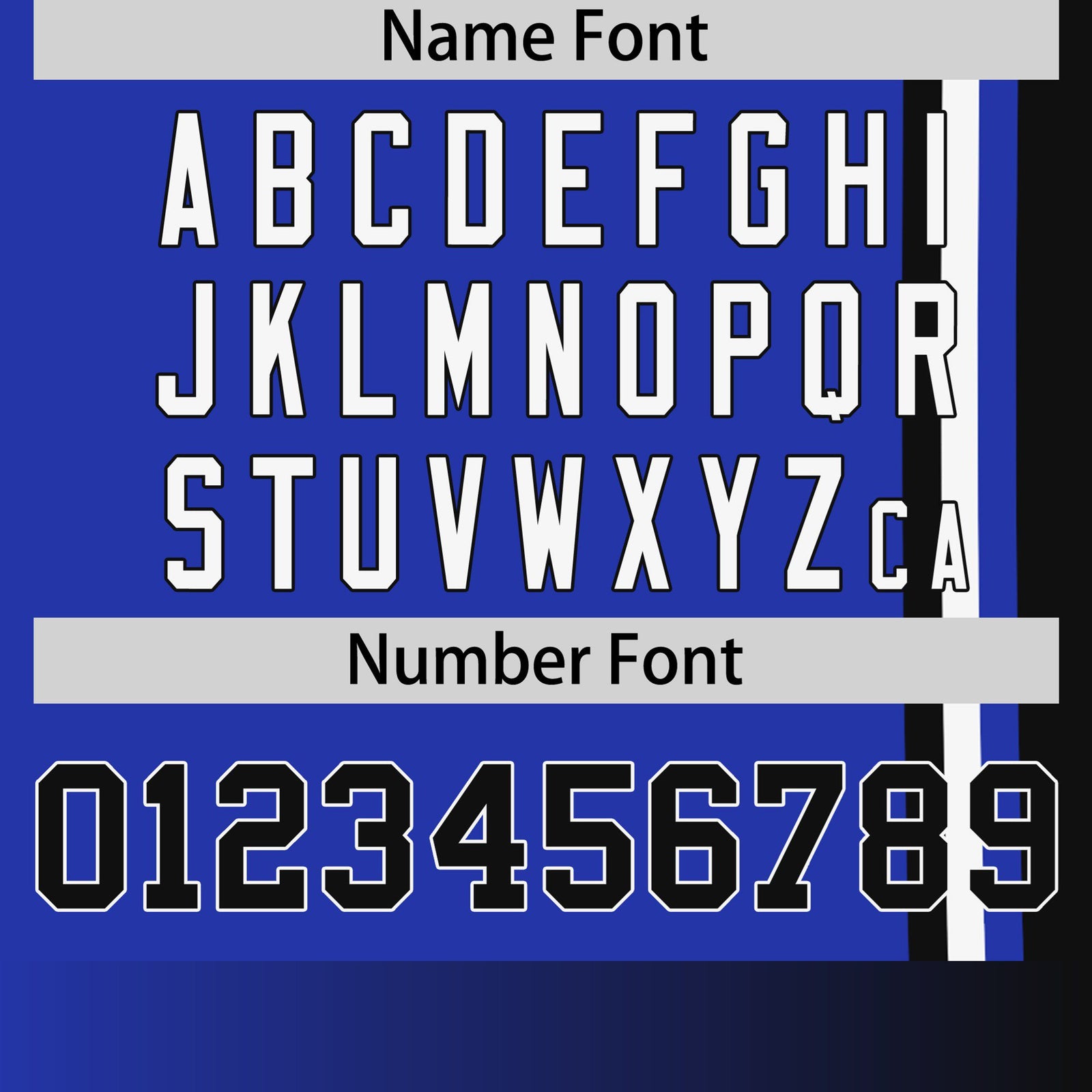 Custom Royal Blue Black-White Crew neck Color Contrast Design T-Shirts