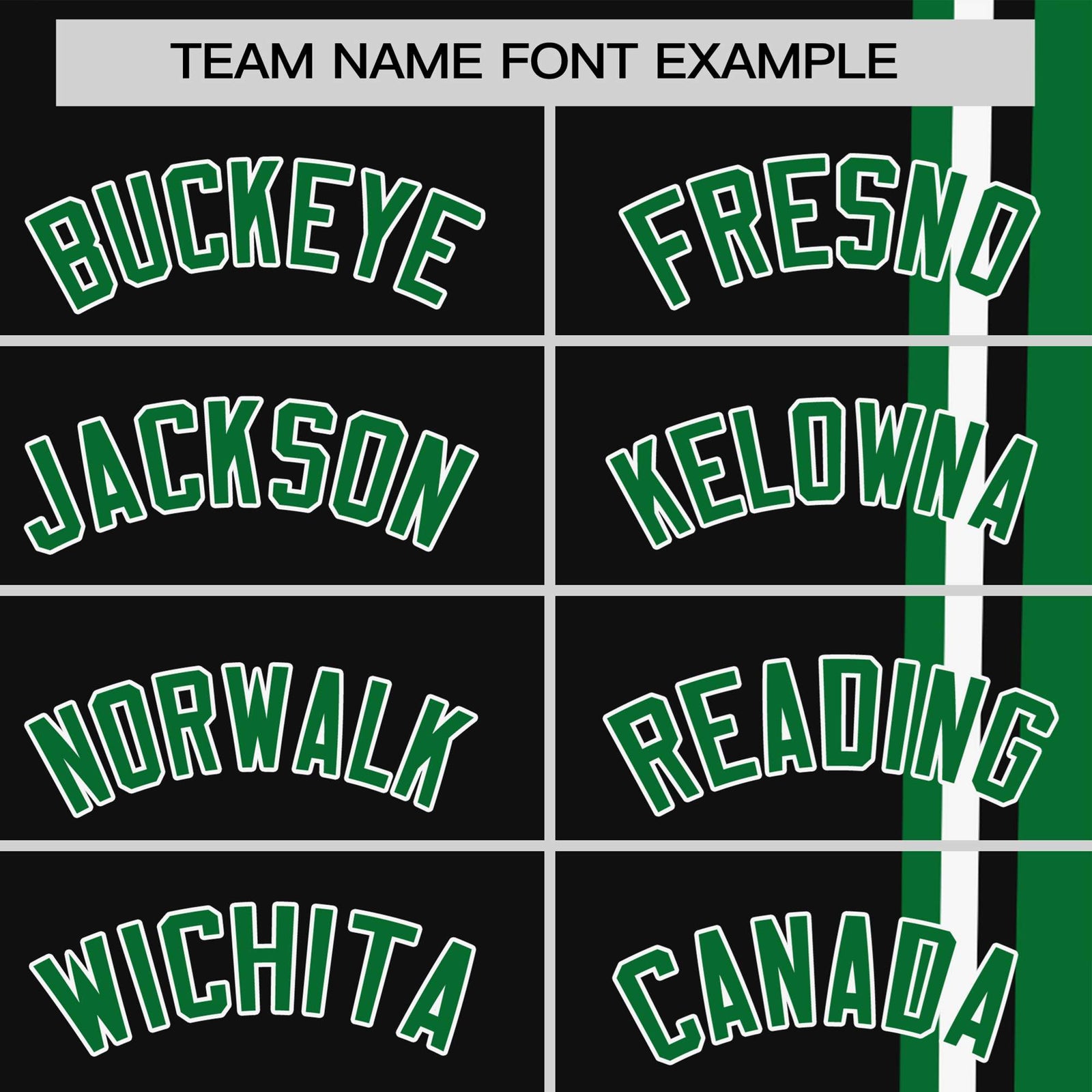 Custom Black Kelly Green-White Crew neck Color Contrast Design T-Shirts