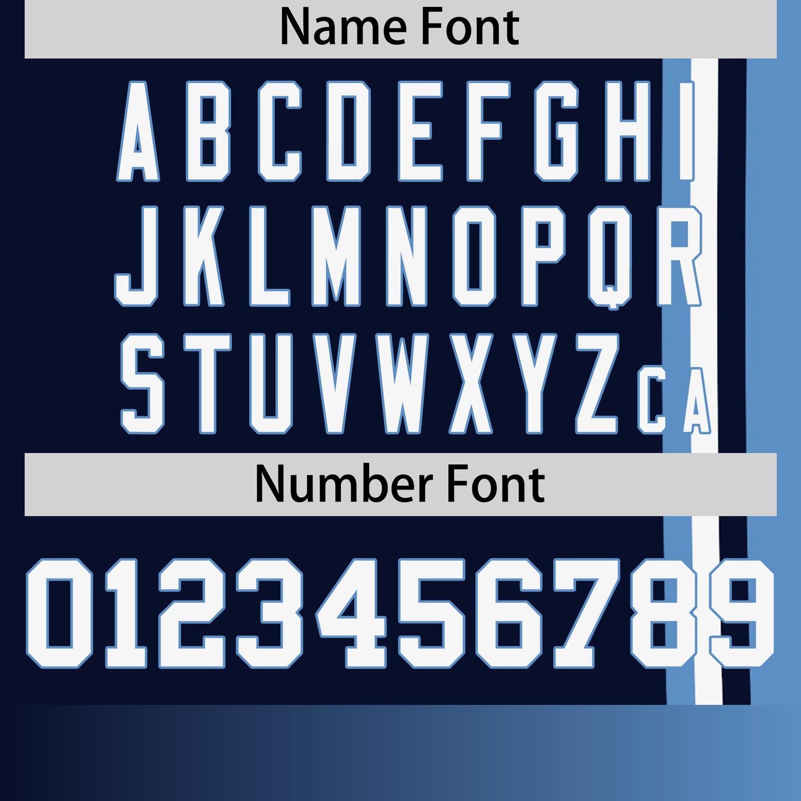 Custom Navy Powder Blue-White Crew neck Color Contrast Design T-Shirts