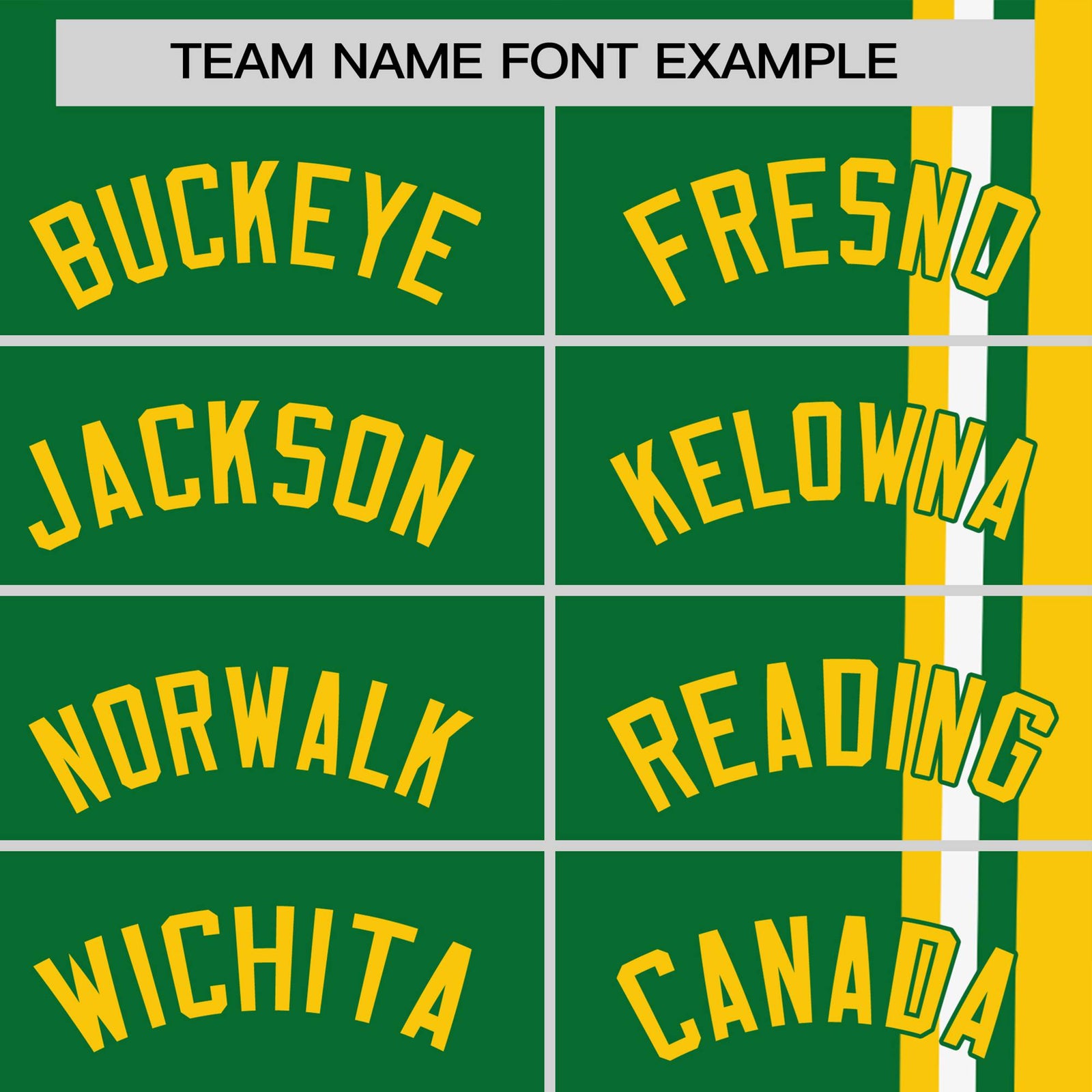 Custom Kelly Green Gold-01 White Crew neck Color Contrast Design T-Shirts