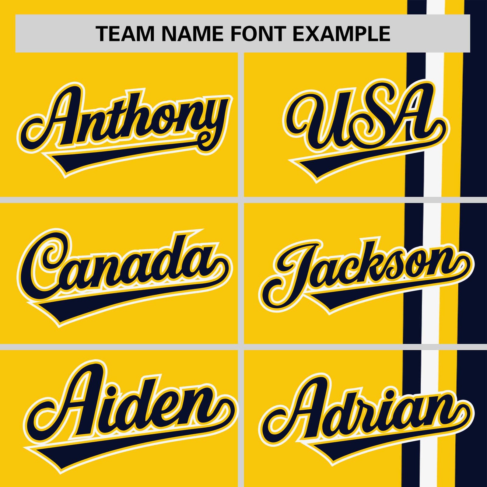 Custom Gold-01 Navy-White Crew neck Color Contrast Design T-Shirts