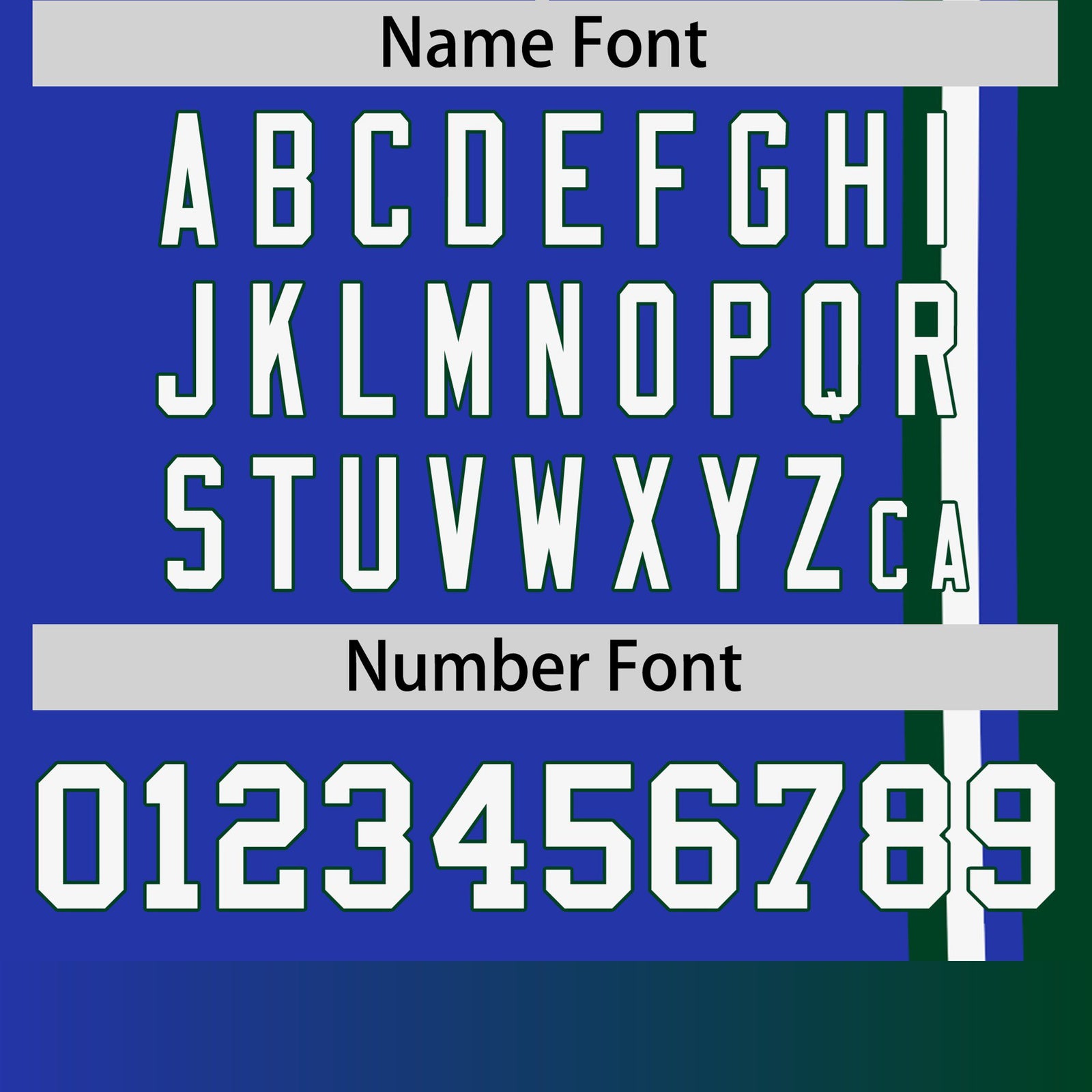 Custom Royal Blue Green-White Crew neck Color Contrast Design T-Shirts