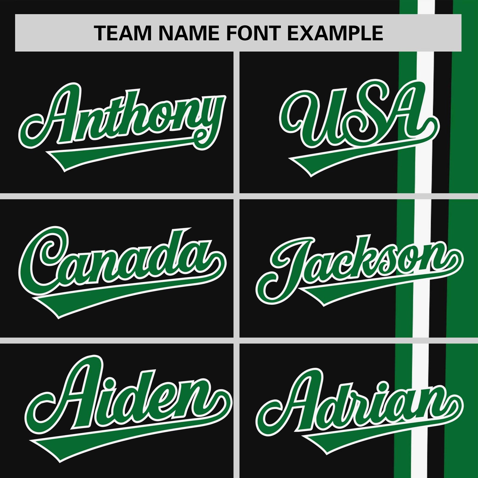 Custom Black Kelly Green-White Crew neck Color Contrast Design T-Shirts