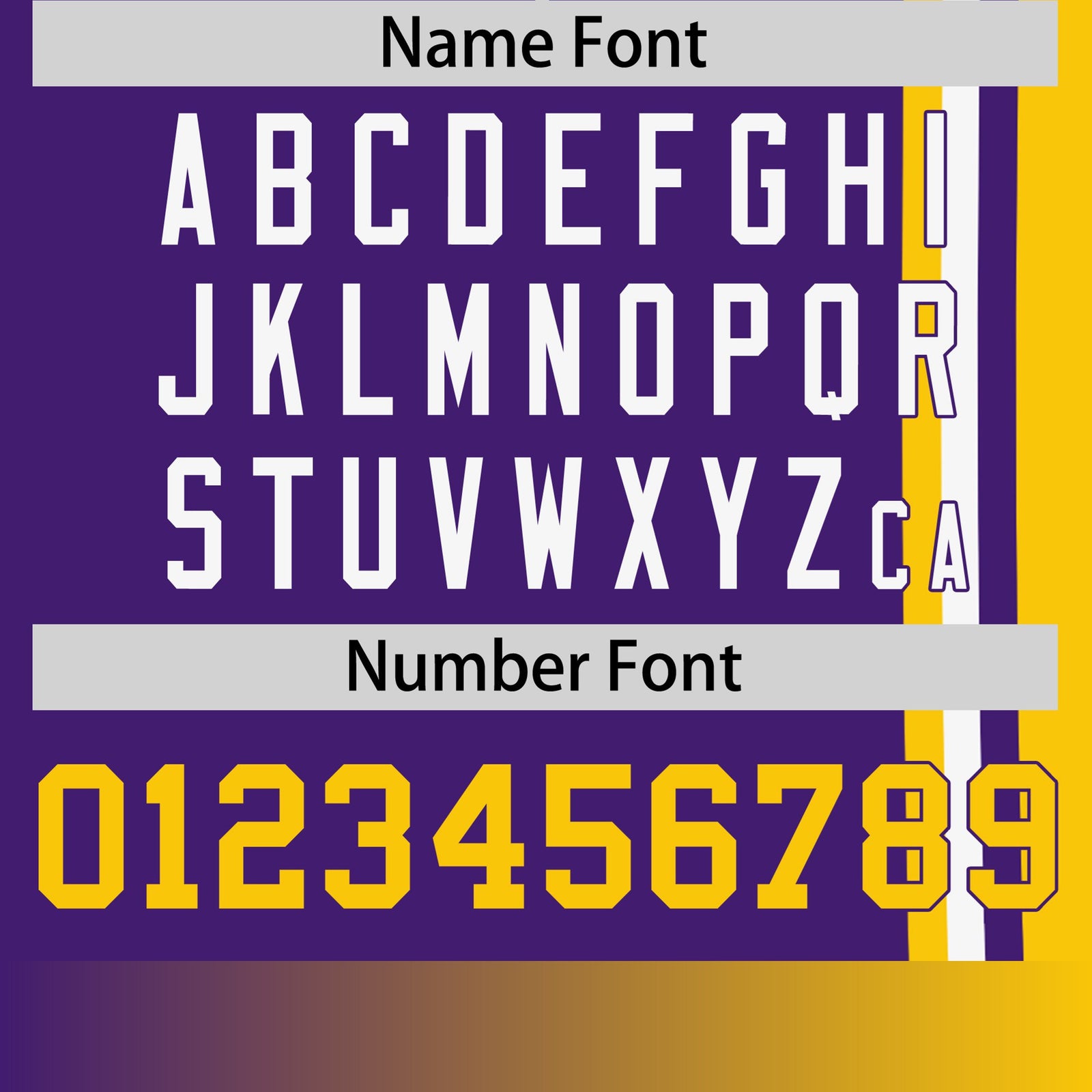 Custom Purple Gold-01 White Crew neck Color Contrast Design T-Shirts