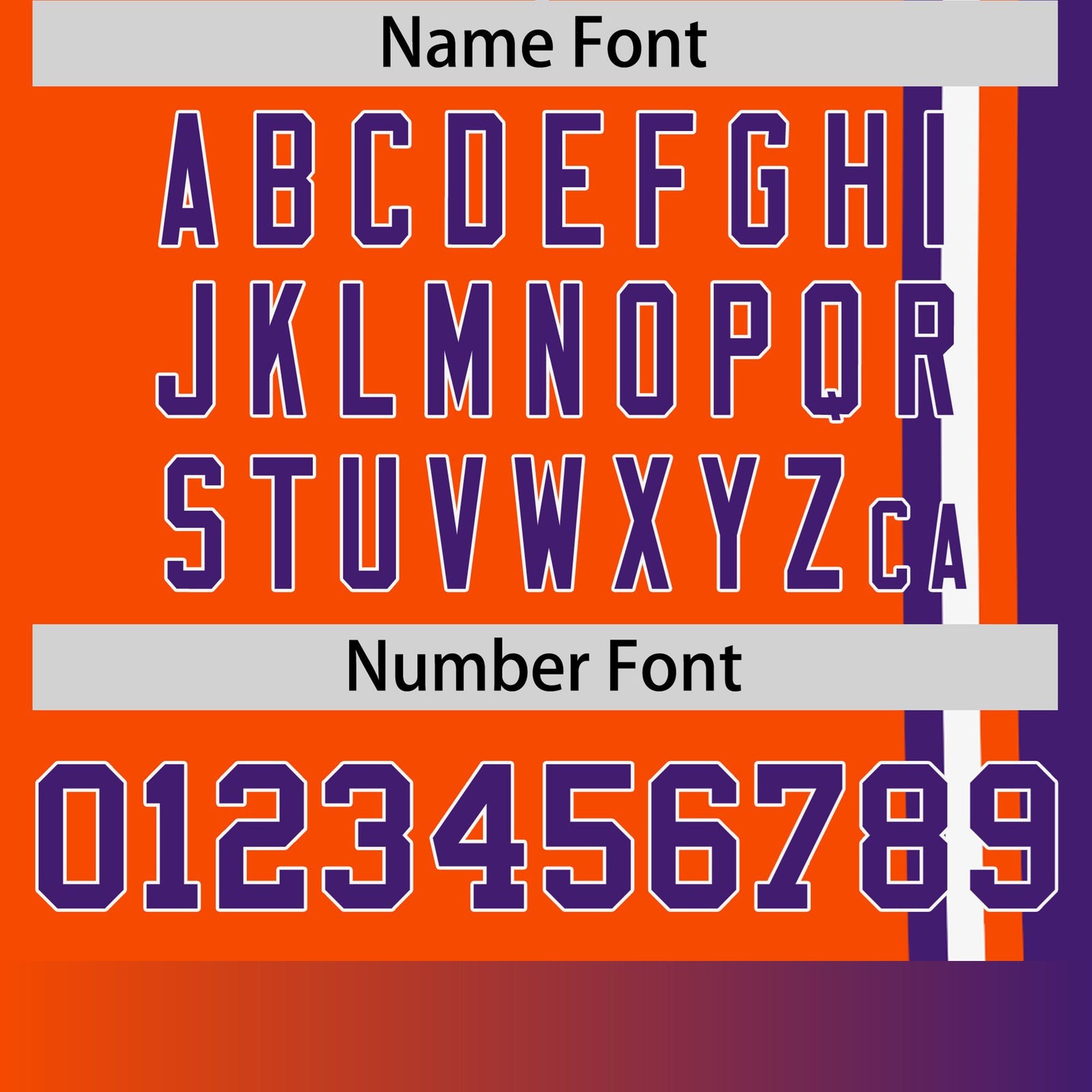 Custom Orange Purple-White Crew neck Color Contrast Design T-Shirts
