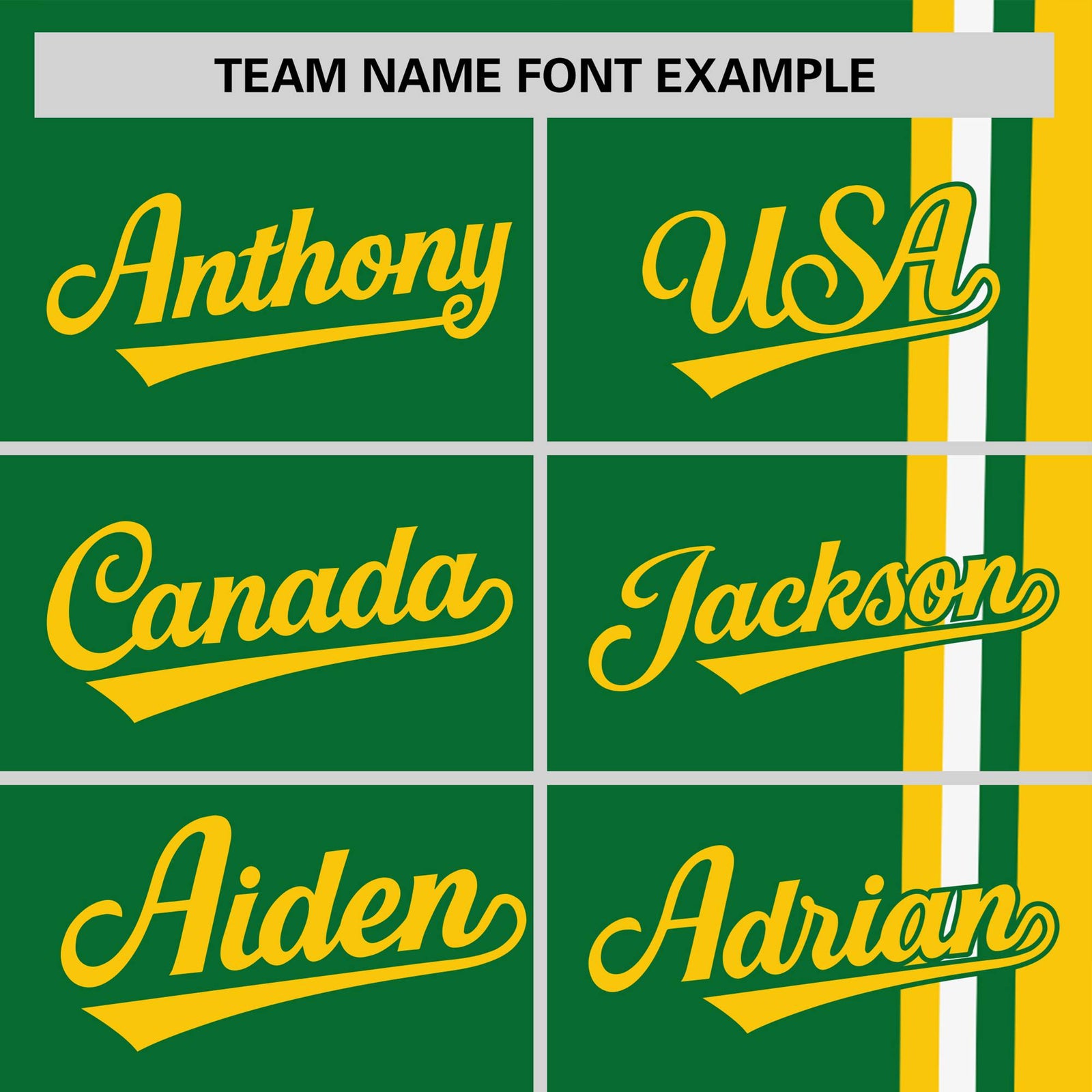 Custom Kelly Green Gold-01 White Crew neck Color Contrast Design T-Shirts