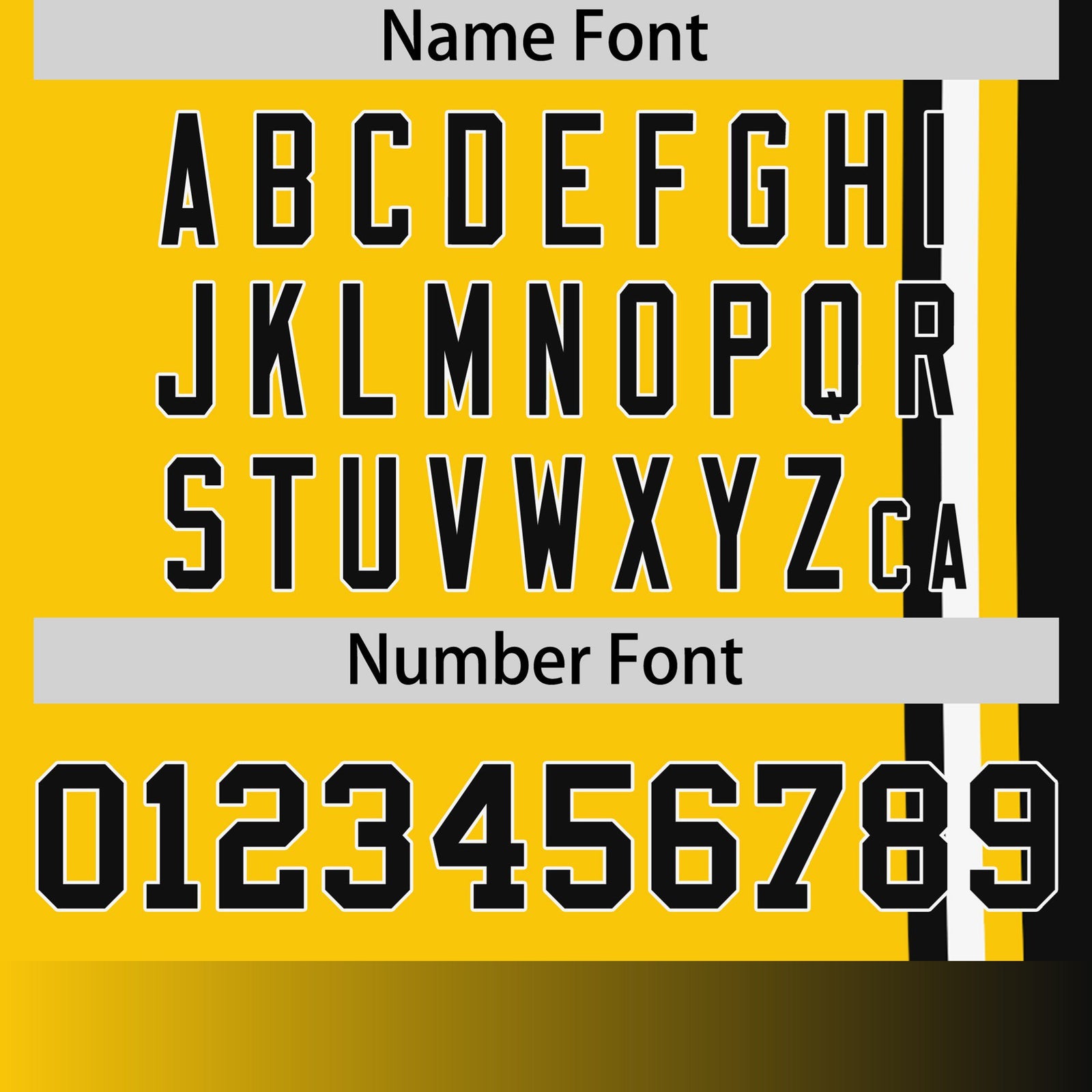 Custom Gold-01 Black-White Crew neck Color Contrast Design T-Shirts