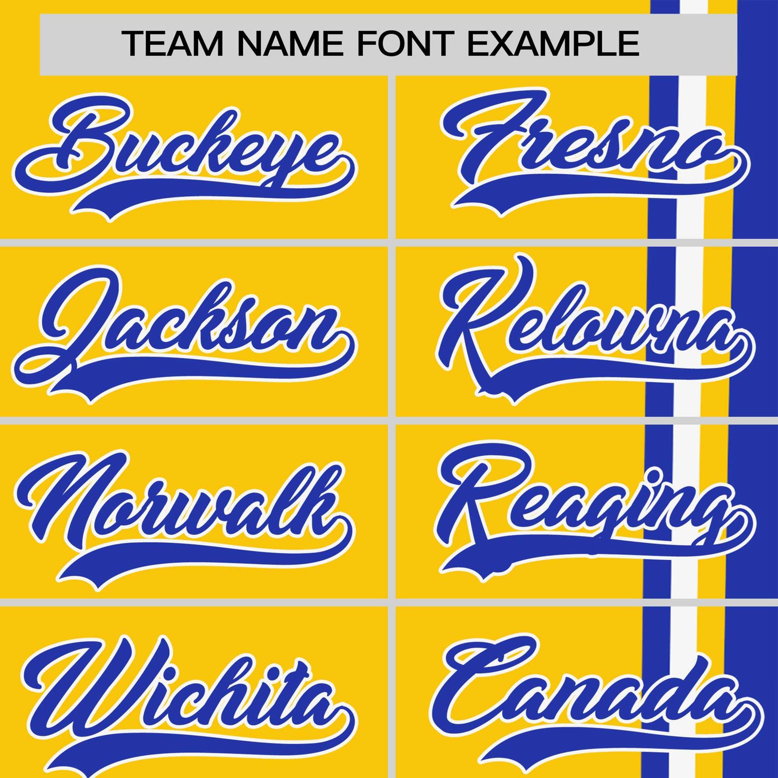 Custom Gold-01 Royal Blue-White Crew neck Color Contrast Design T-Shirts