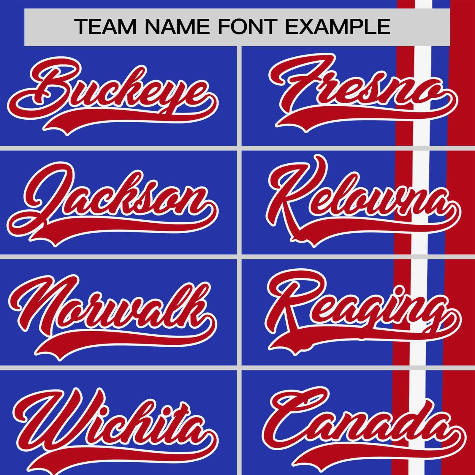 Custom Royal Blue Red-White Crew neck Color Contrast Design T-Shirts