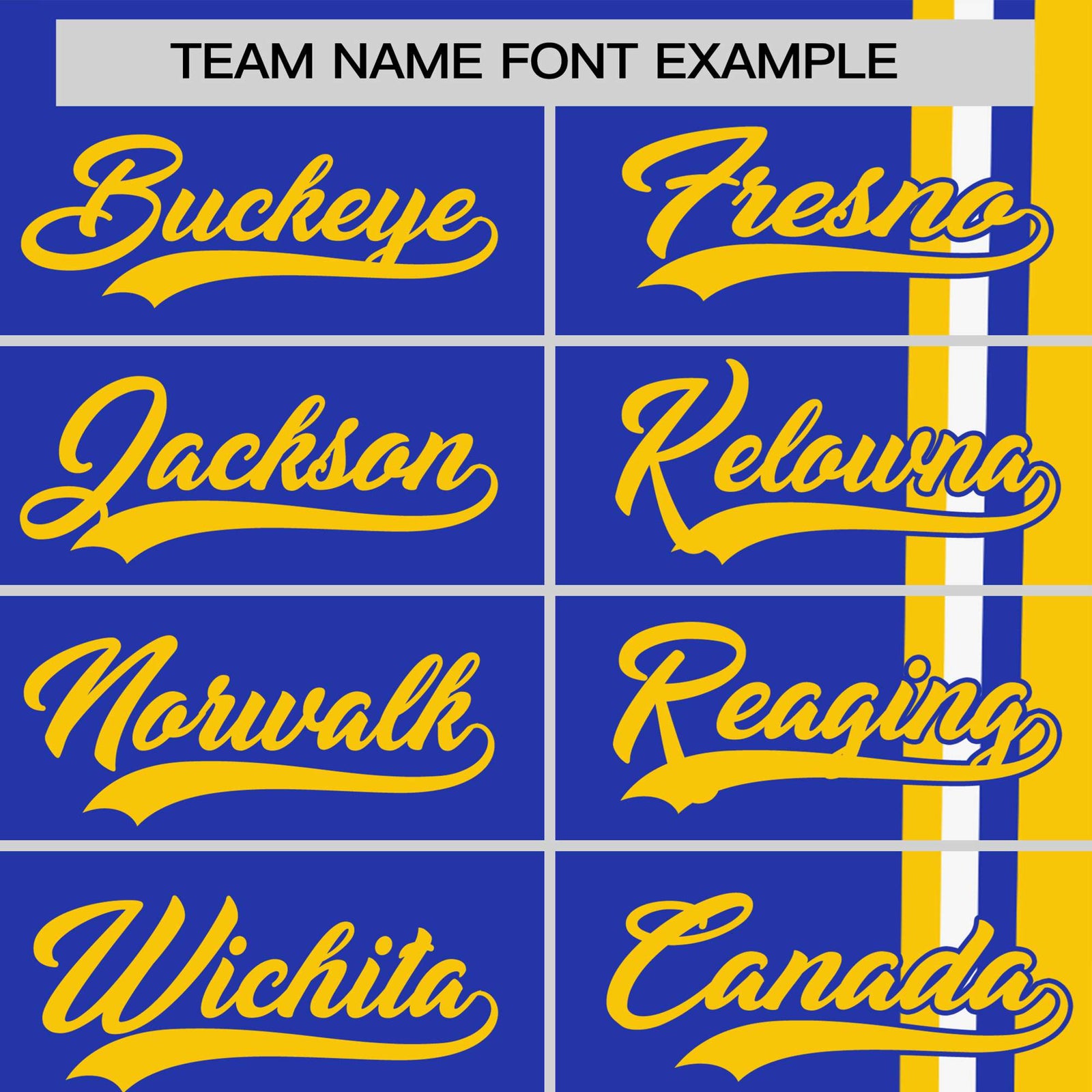 Custom Royal Blue Gold-01 White Crew neck Color Contrast Design T-Shirts