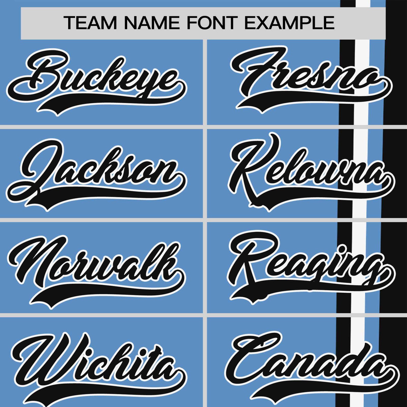 Custom Powder Blue Black-White Crew neck Color Contrast Design T-Shirts