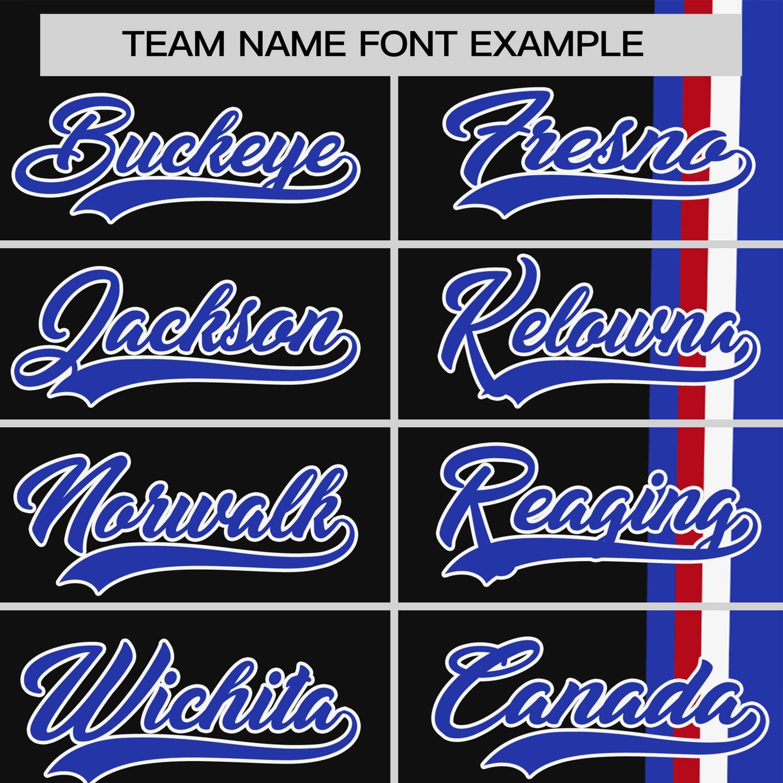 Custom Black Royal Blue-White Crew neck Color Contrast Design T-Shirts