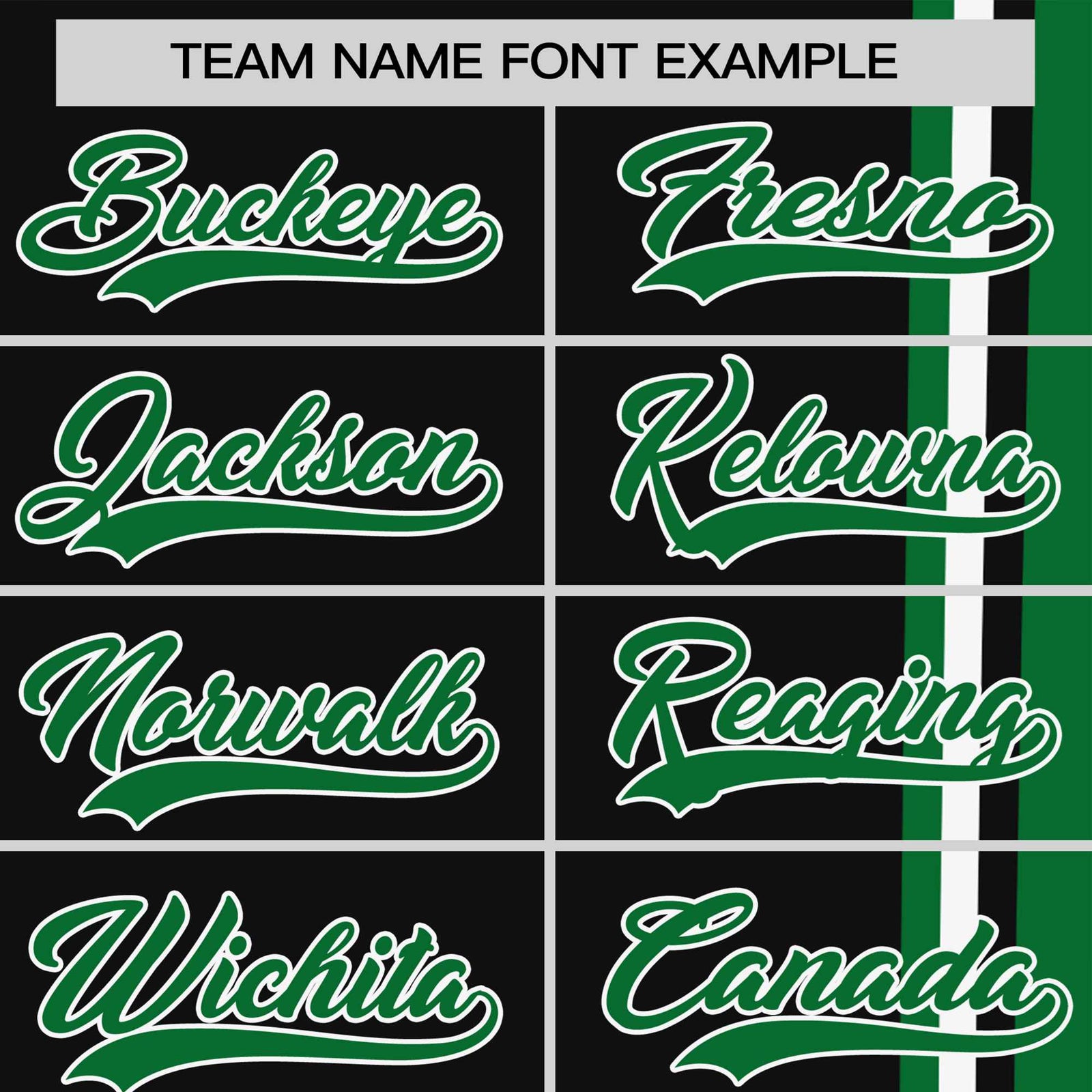 Custom Black Kelly Green-White Crew neck Color Contrast Design T-Shirts