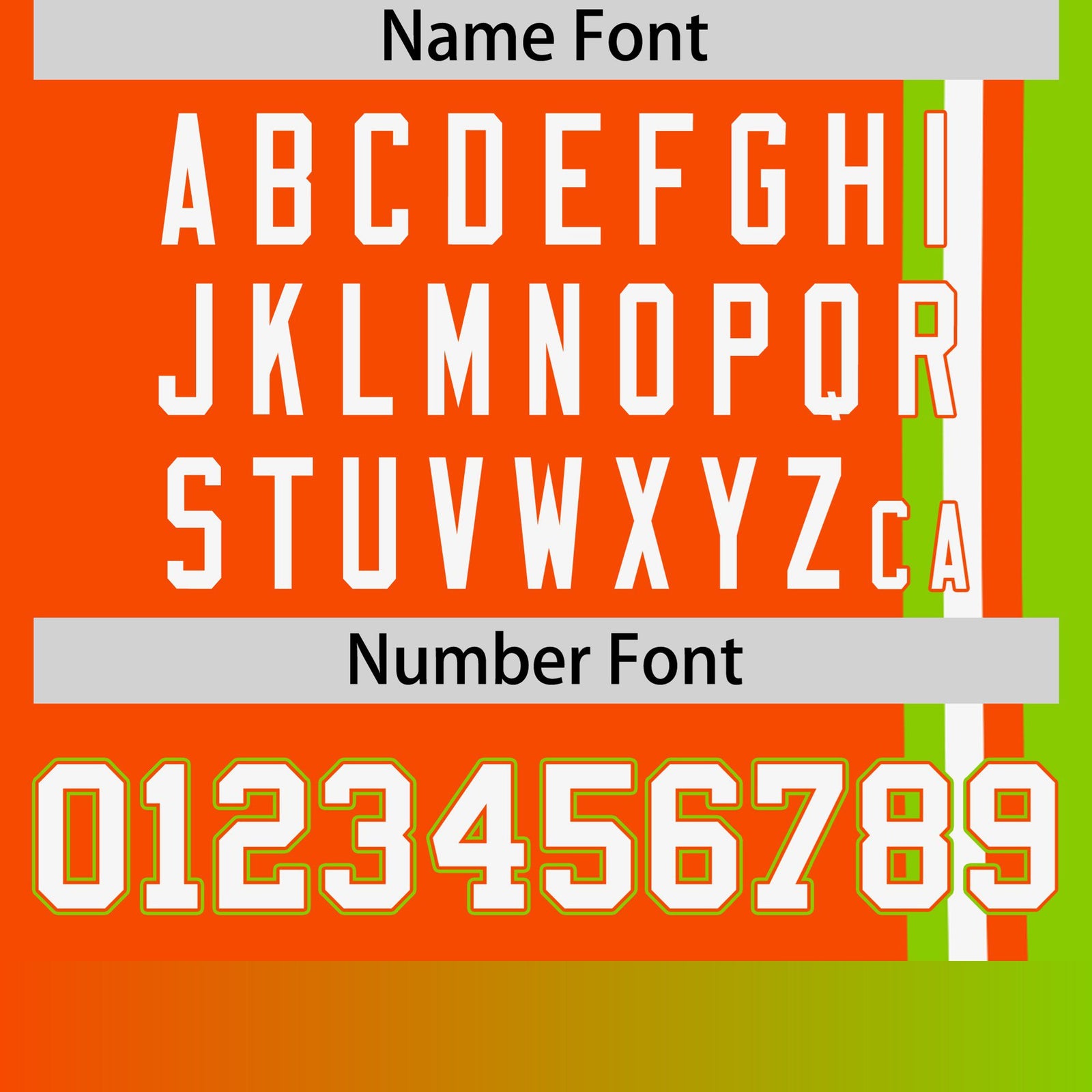 Custom Orange Neon Green-White Crew neck Color Contrast Design T-Shirts