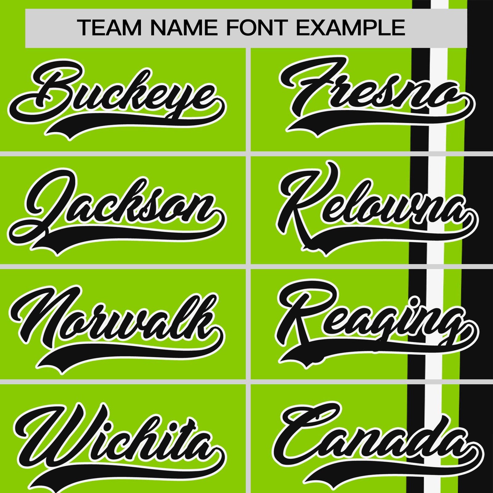 Custom Neon Green Black-White Crew neck Color Contrast Design T-Shirts