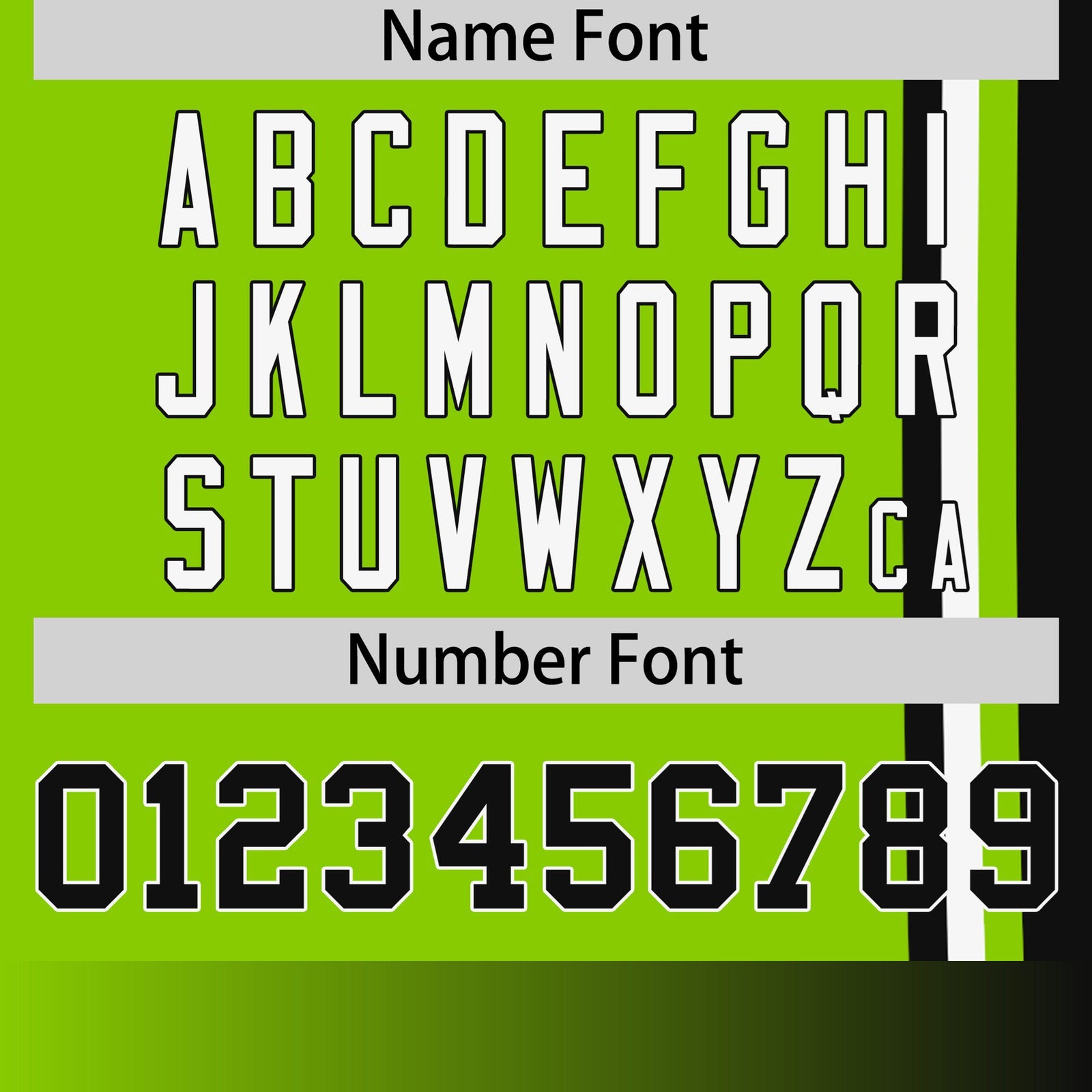 Custom Neon Green Black-White Crew neck Color Contrast Design T-Shirts