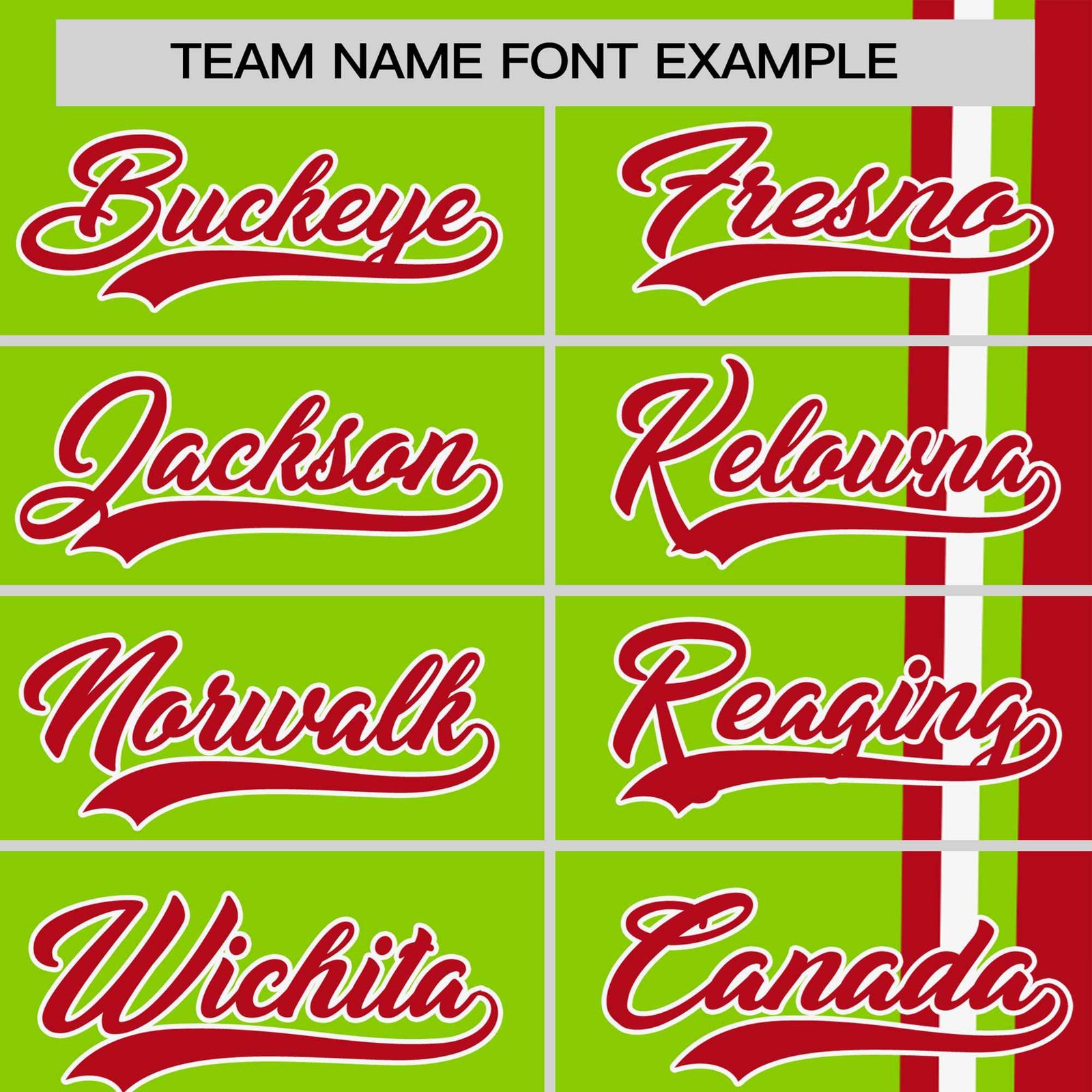 Custom Neon Green Red-White Crew neck Color Contrast Design T-Shirts